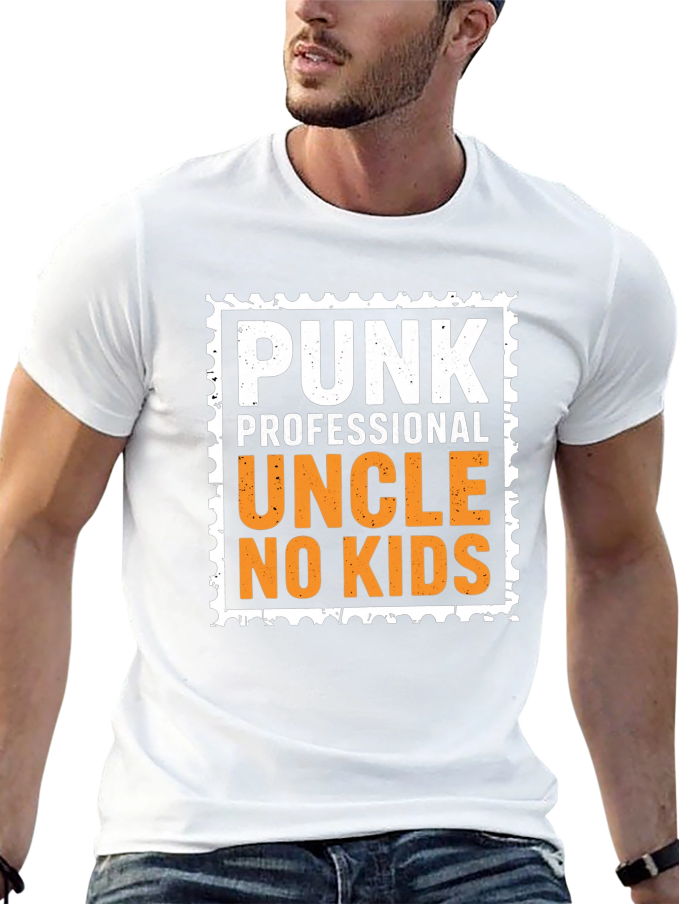 Punk Professional Uncle No Kids Black T-Shirt