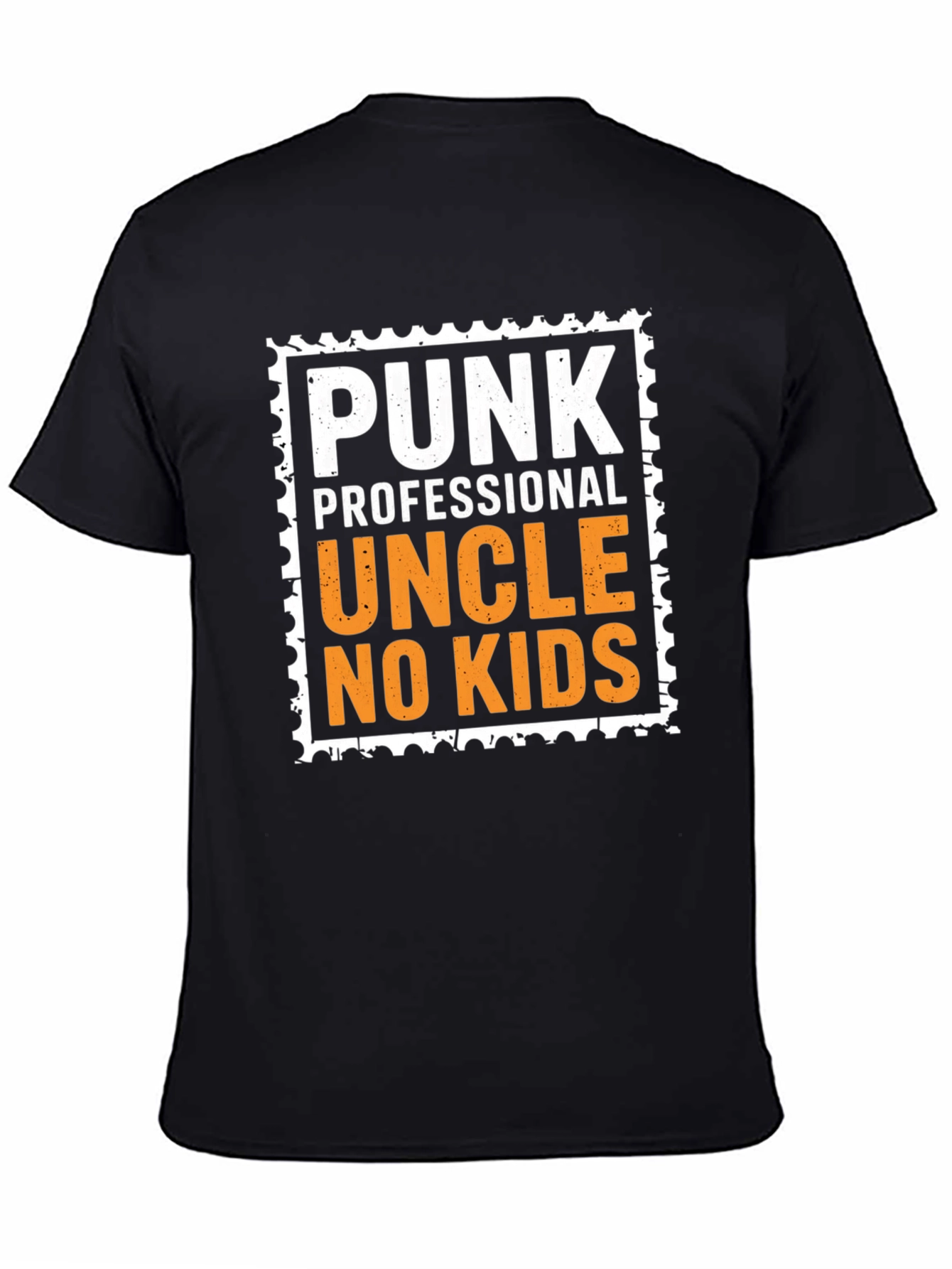 Punk Professional Uncle No Kids Black T-Shirt