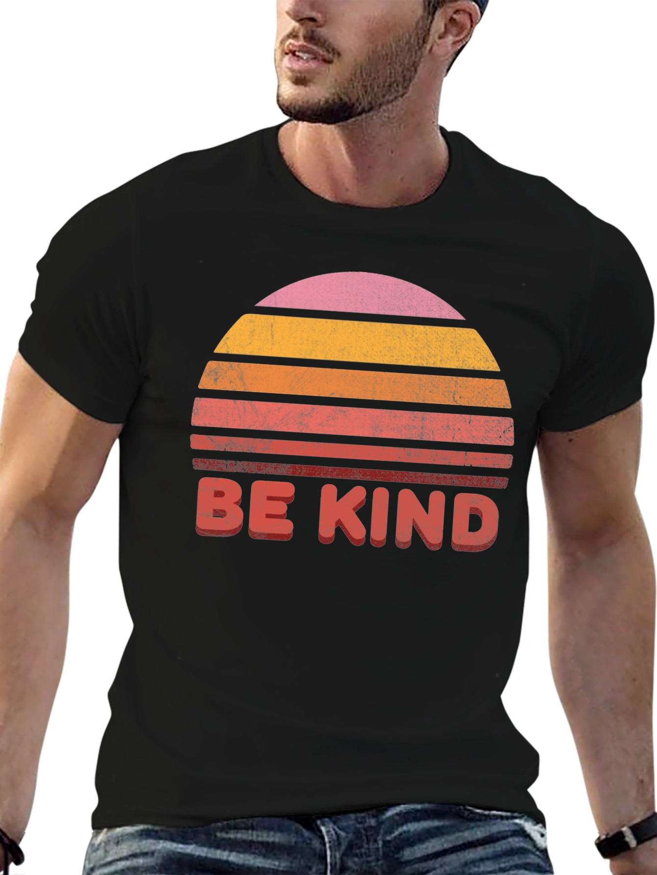 Retro Sunset Be Kind Graphic Tee