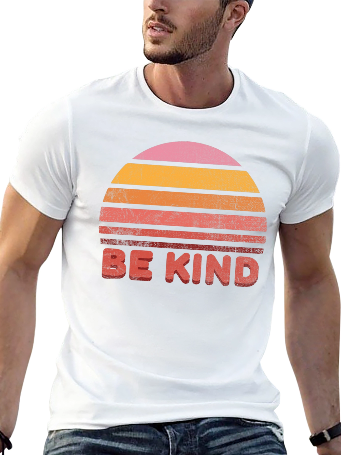 Retro Sunset Be Kind Graphic Tee