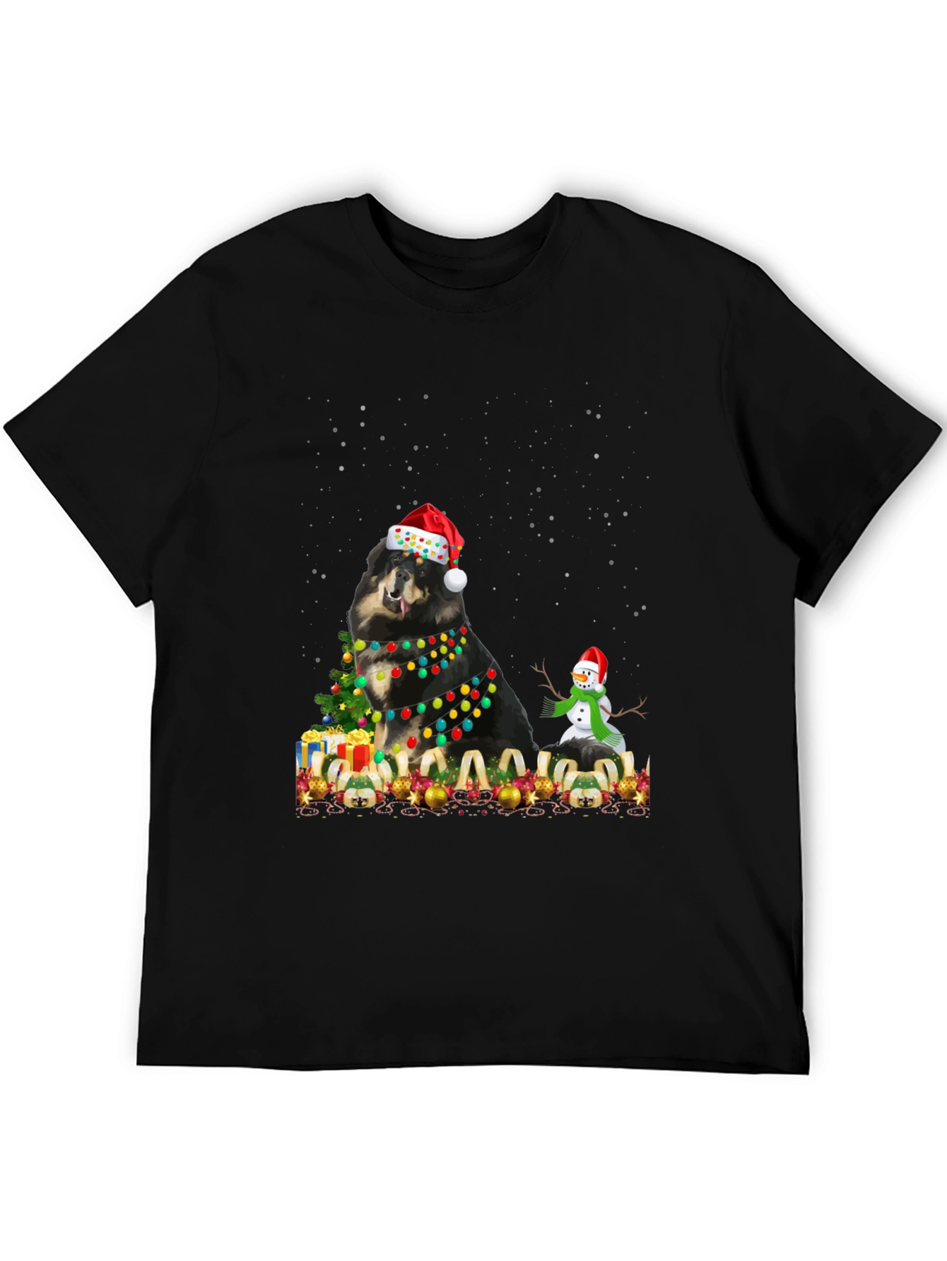 Festive Dog Christmas T-Shirt