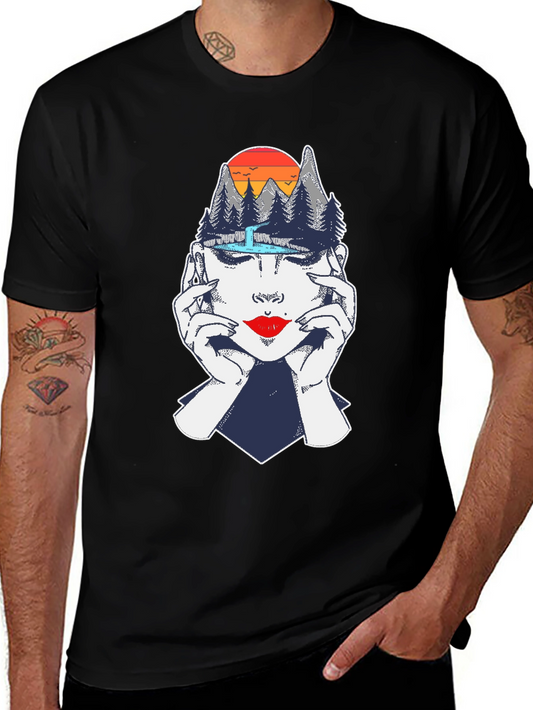 Mindscape Graphic Tee - Unisex Black T-Shirt