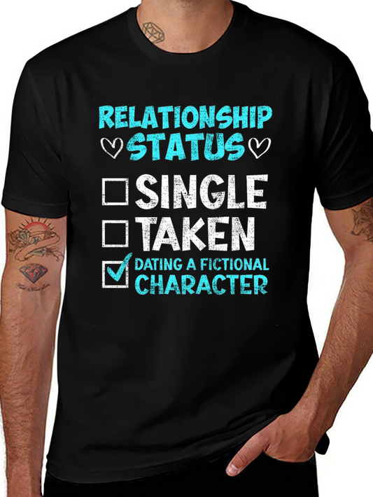 Relationship Status Fictional Character T-Shirt