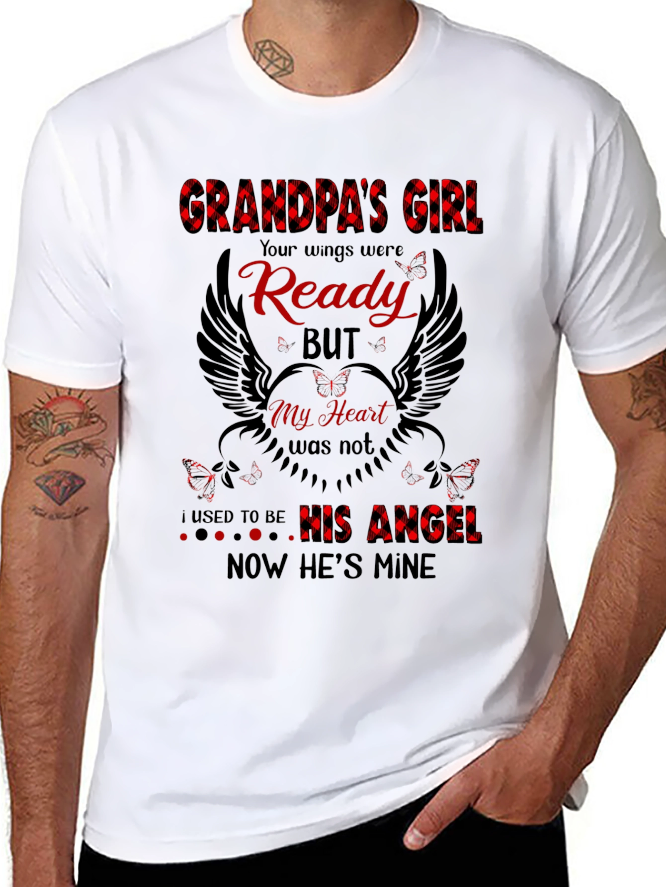 Grandpas Girl Memorial Graphic T-Shirt