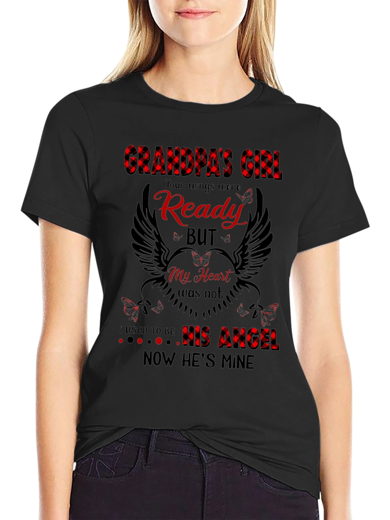 Grandpas Girl Memorial Graphic T-Shirt