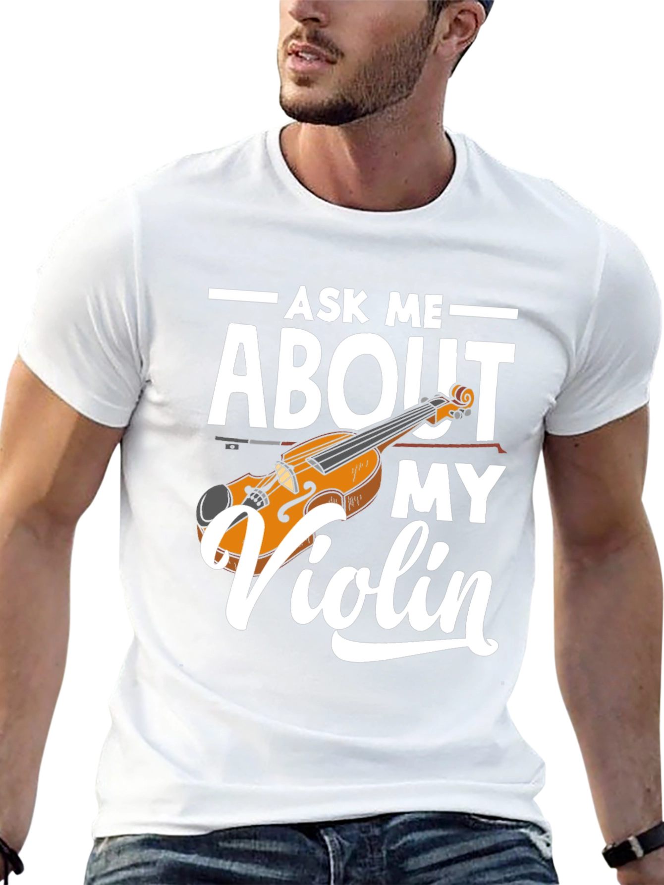 Ask Me About My Violin Graphic Tee