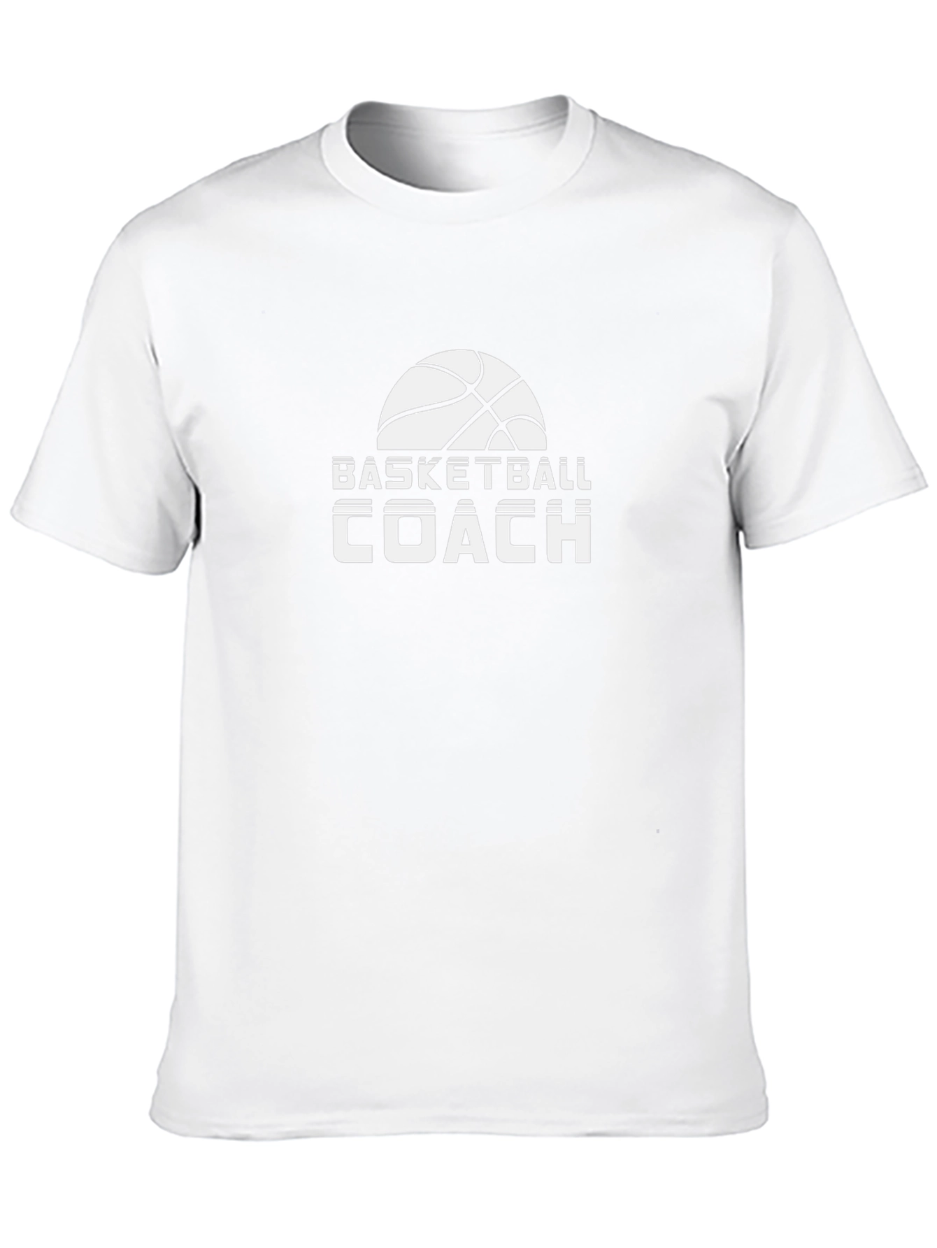 Basketball Coach Graphic Tee - Black Cotton T-Shirt