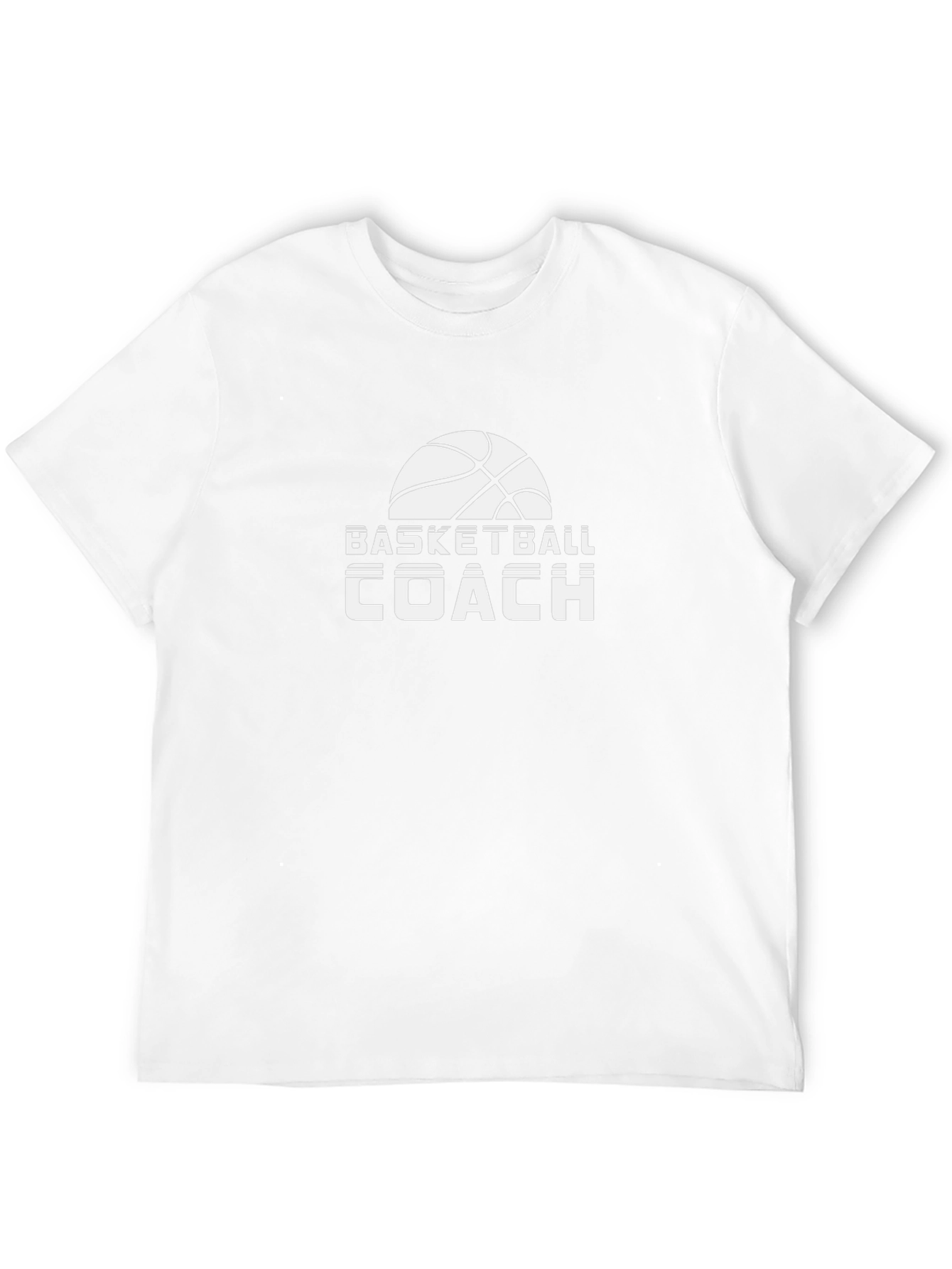 Basketball Coach Graphic Tee - Black Cotton T-Shirt