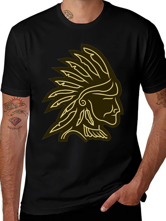Native American Chief Graphic T-Shirt