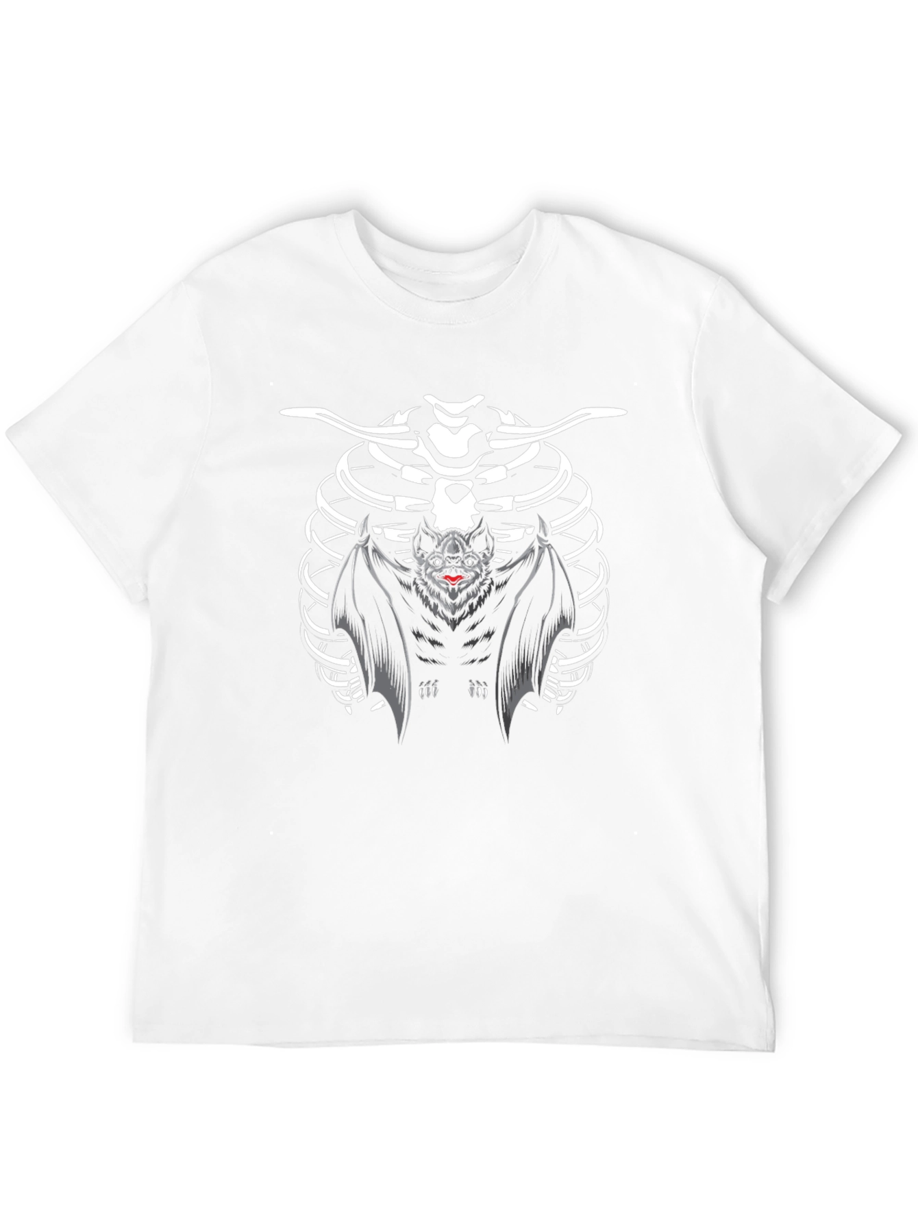 Bat Skeleton Ribcage Halloween T-Shirt