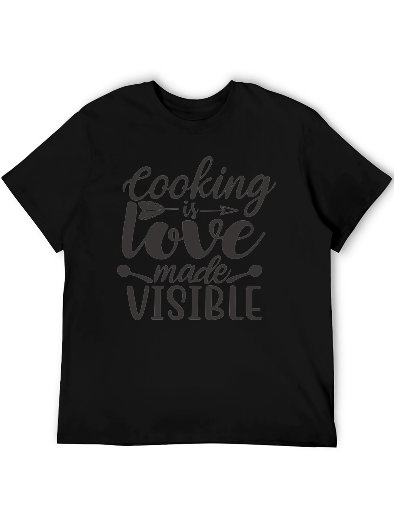 Cooking is Love Made Visible Black T-Shirt