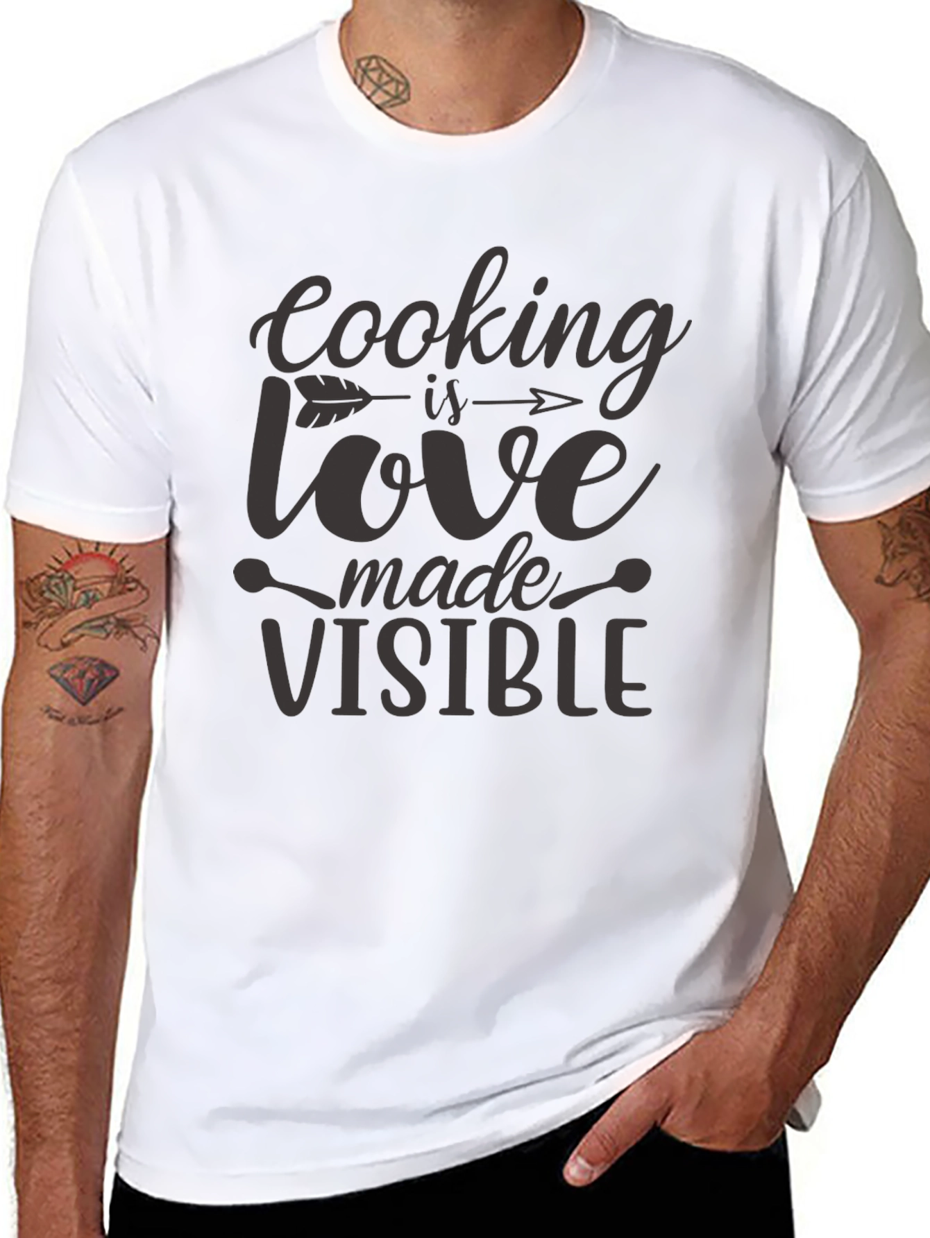 Cooking is Love Made Visible Black T-Shirt