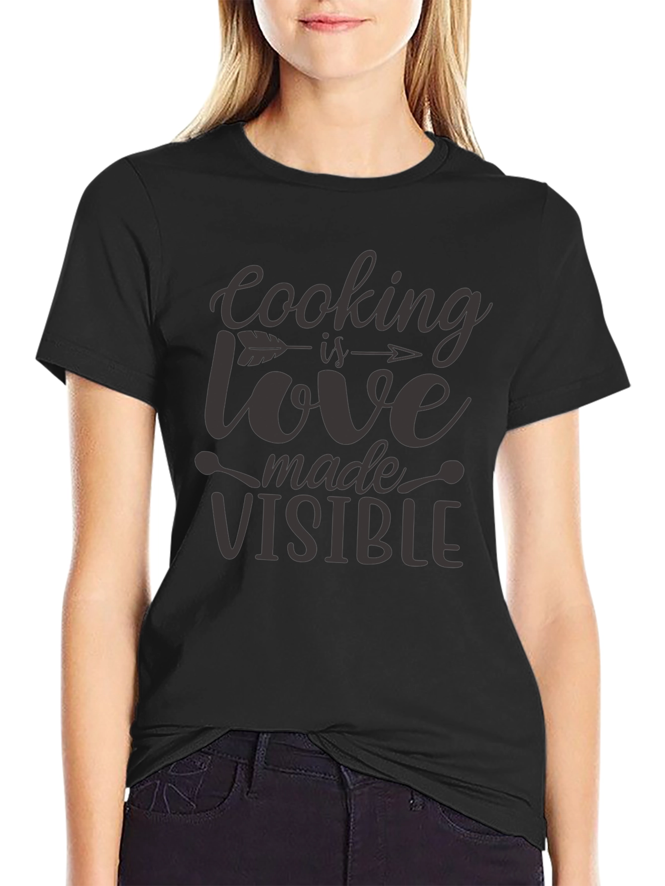 Cooking is Love Made Visible Black T-Shirt