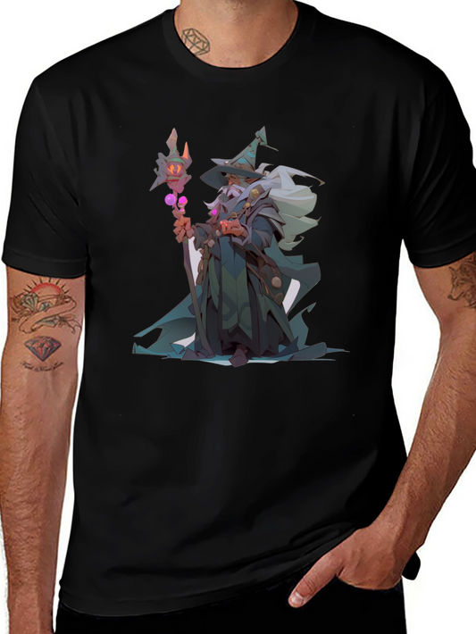 Wizard Graphic Black T-Shirt