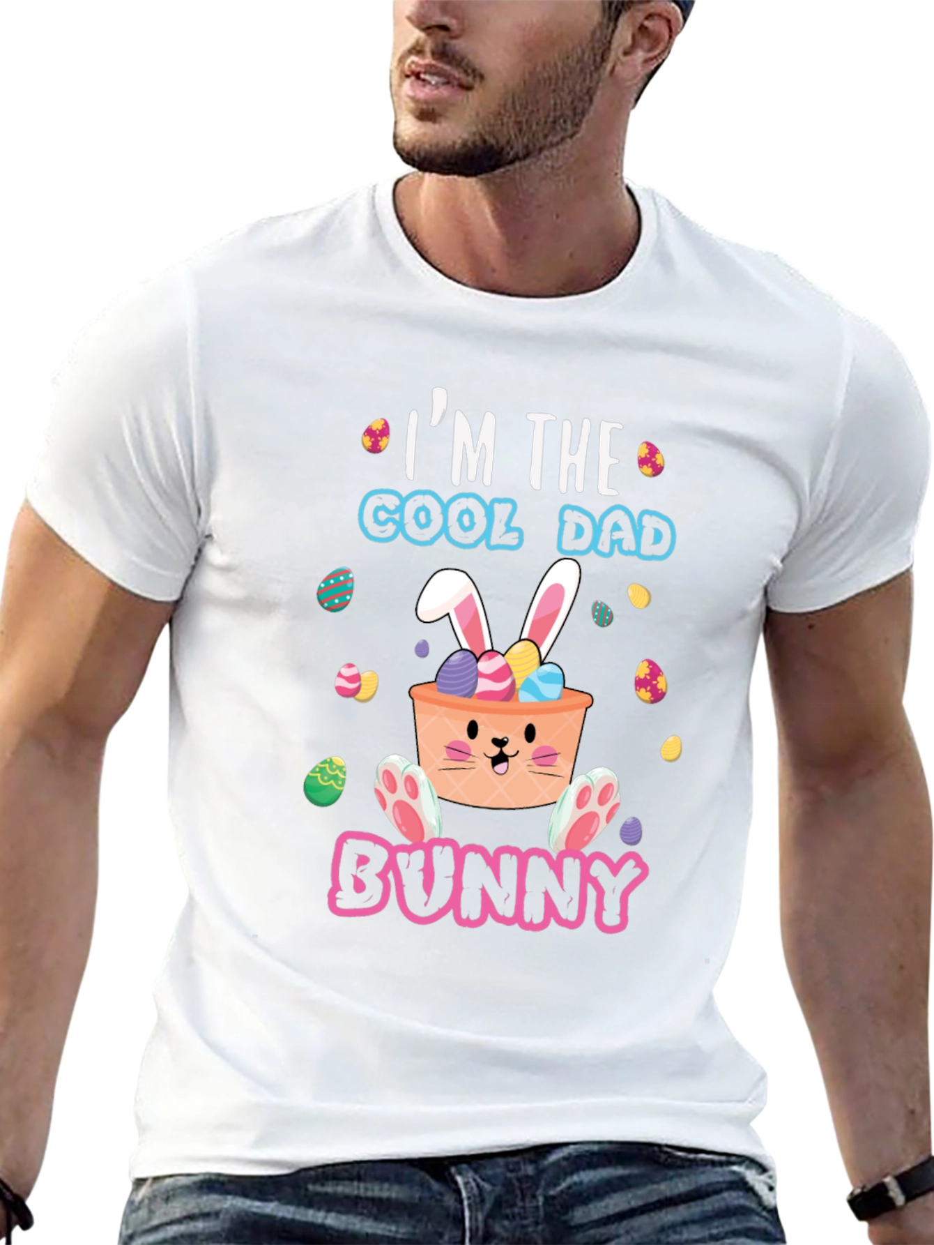 Cool Dad Bunny Easter T-Shirt