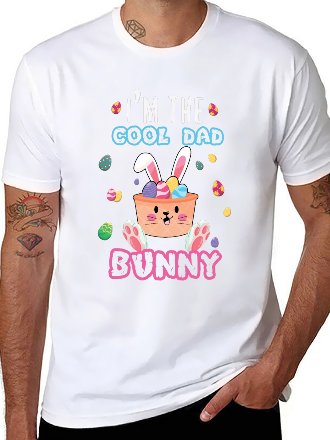 Cool Dad Bunny Easter T-Shirt
