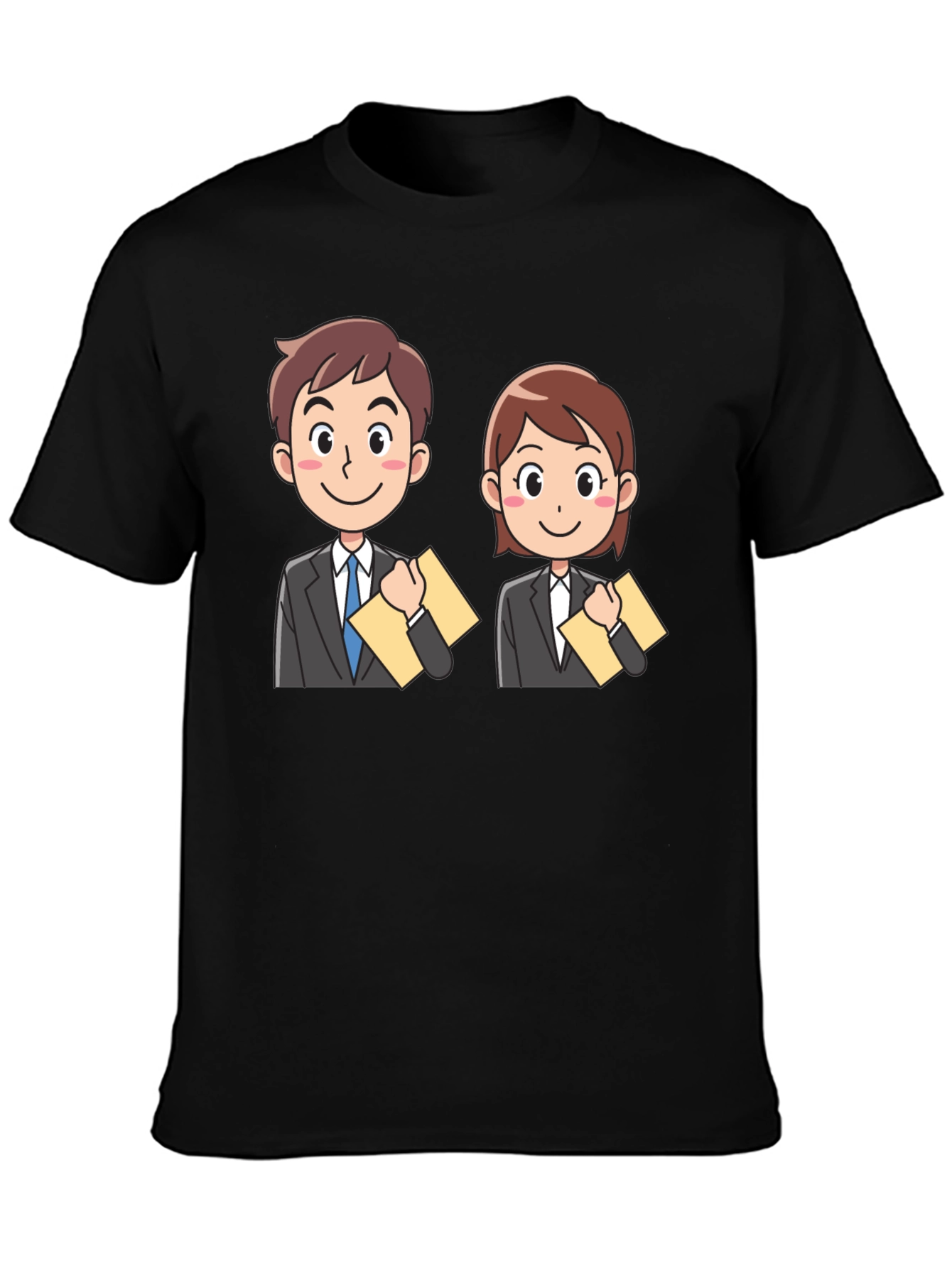 Cartoon Business People Graphic Tee
