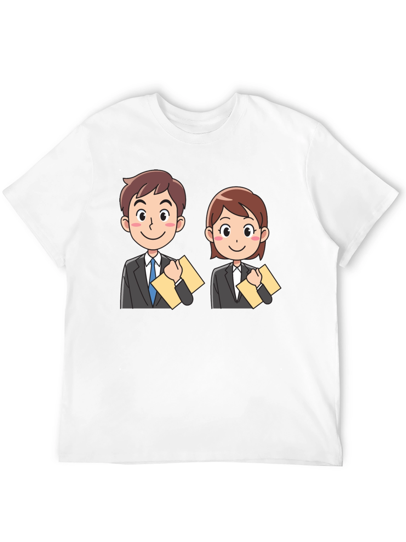 Cartoon Business People Graphic Tee