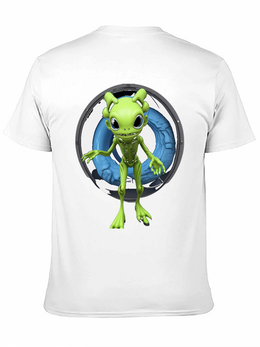 Alien Graphic Tee - Unique Cartoon Design