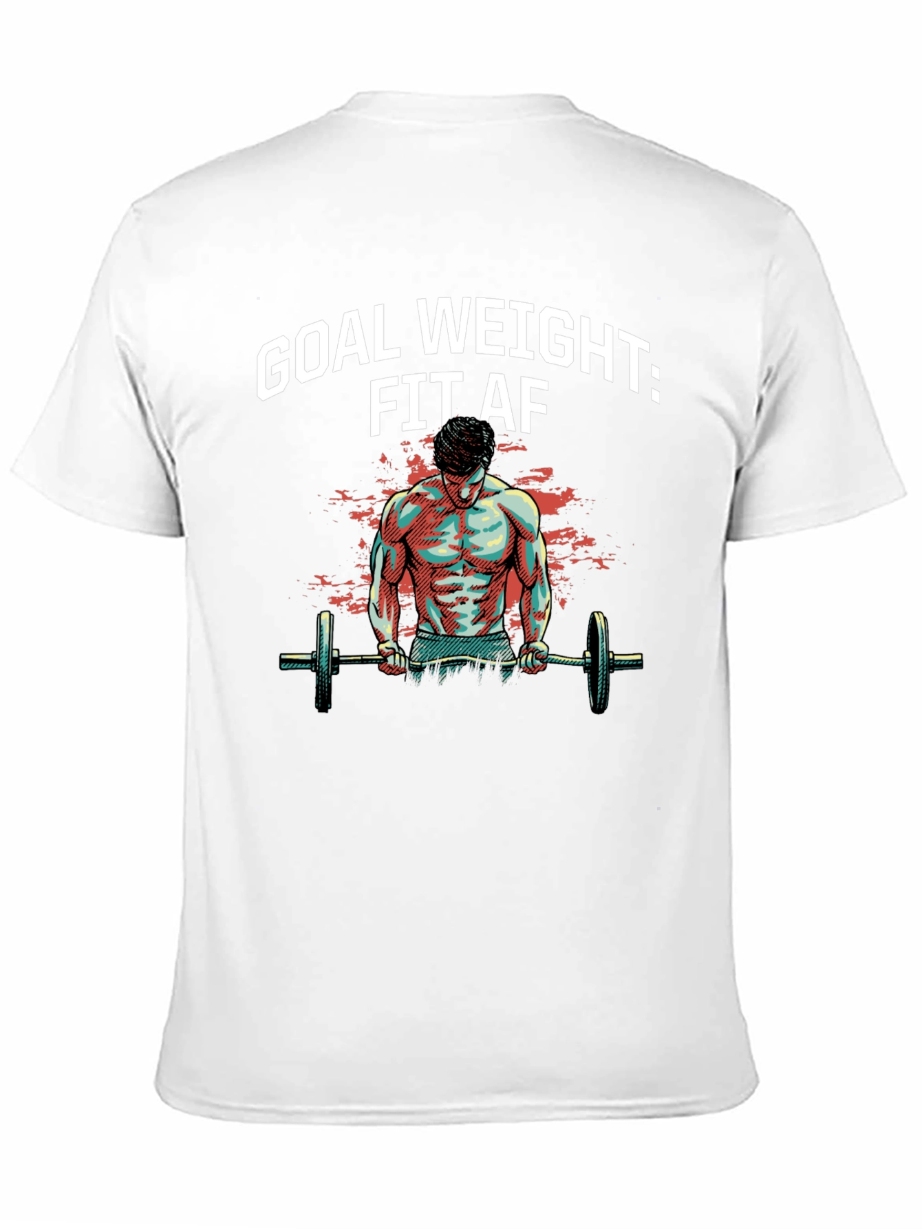 Goal Weight: Fit AF T-Shirt - Black Gym Tee
