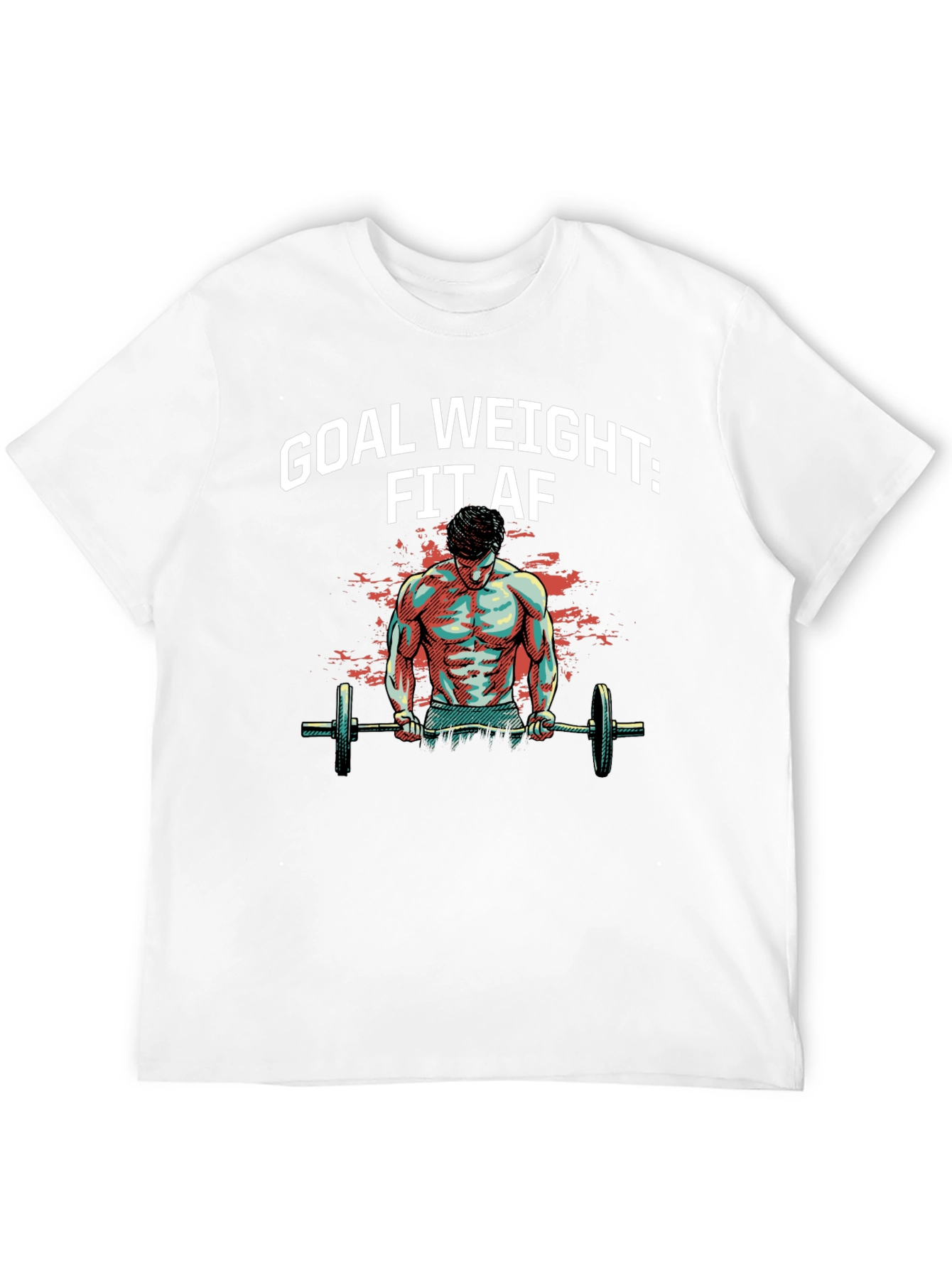 Goal Weight: Fit AF T-Shirt - Black Gym Tee
