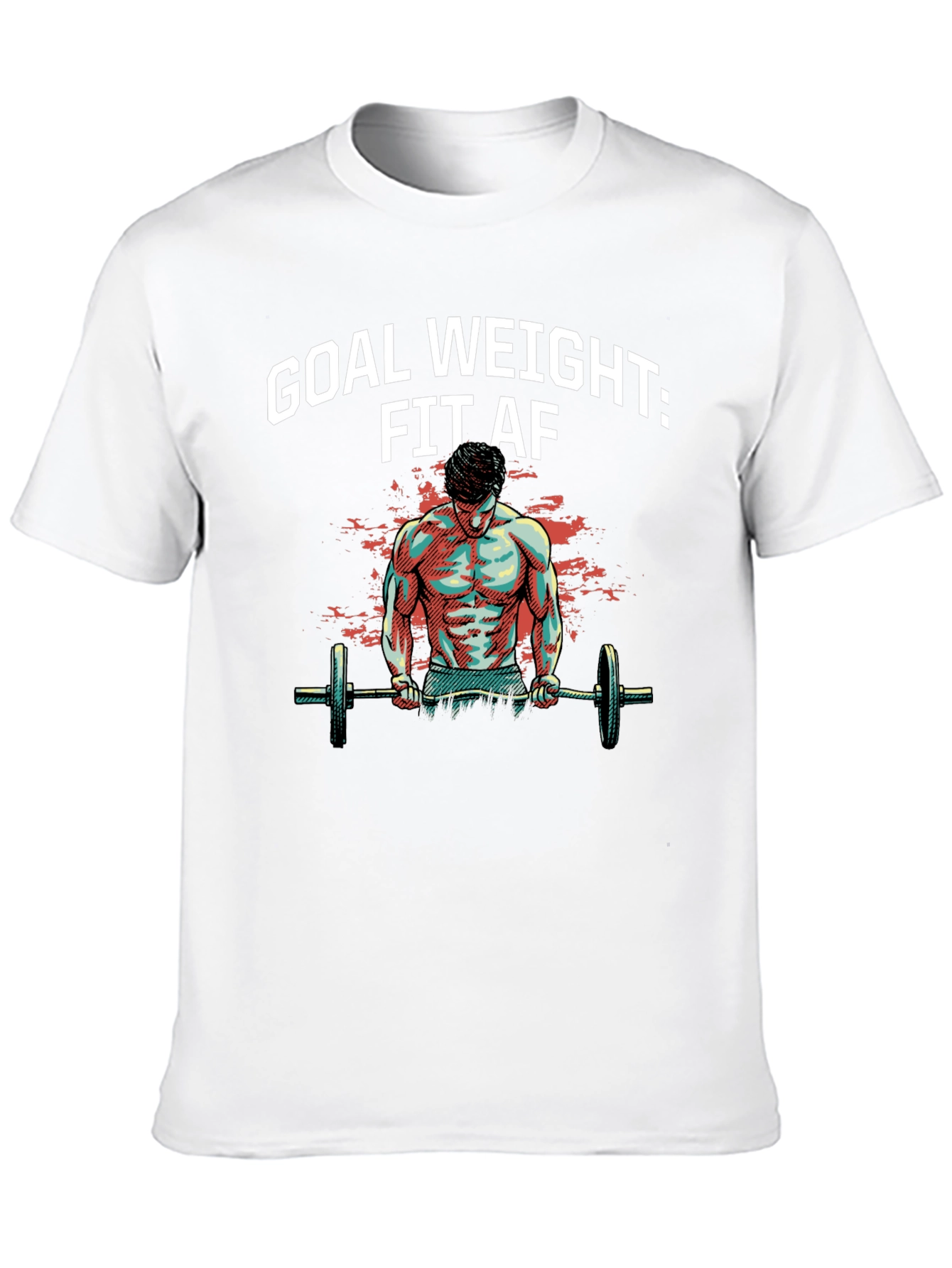 Goal Weight: Fit AF T-Shirt - Black Gym Tee