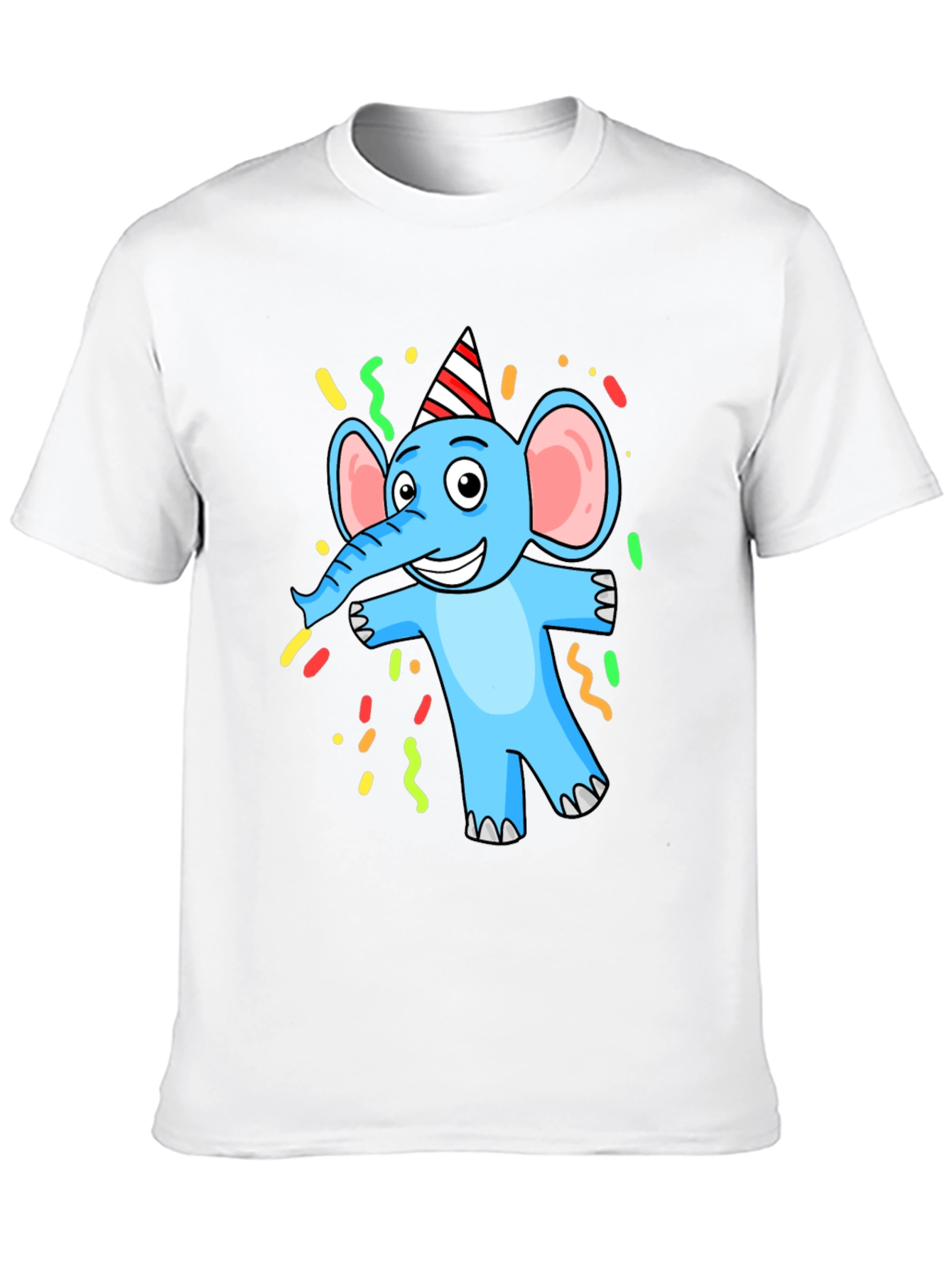 Cartoon Elephant Graphic T-Shirt - Party Animal