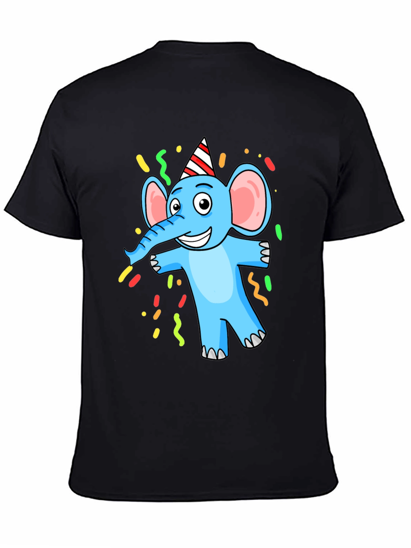 Cartoon Elephant Graphic T-Shirt - Party Animal