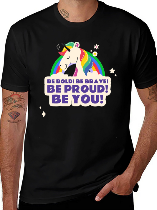 Be You Unicorn Graphic Tee - Bold Brave Proud!