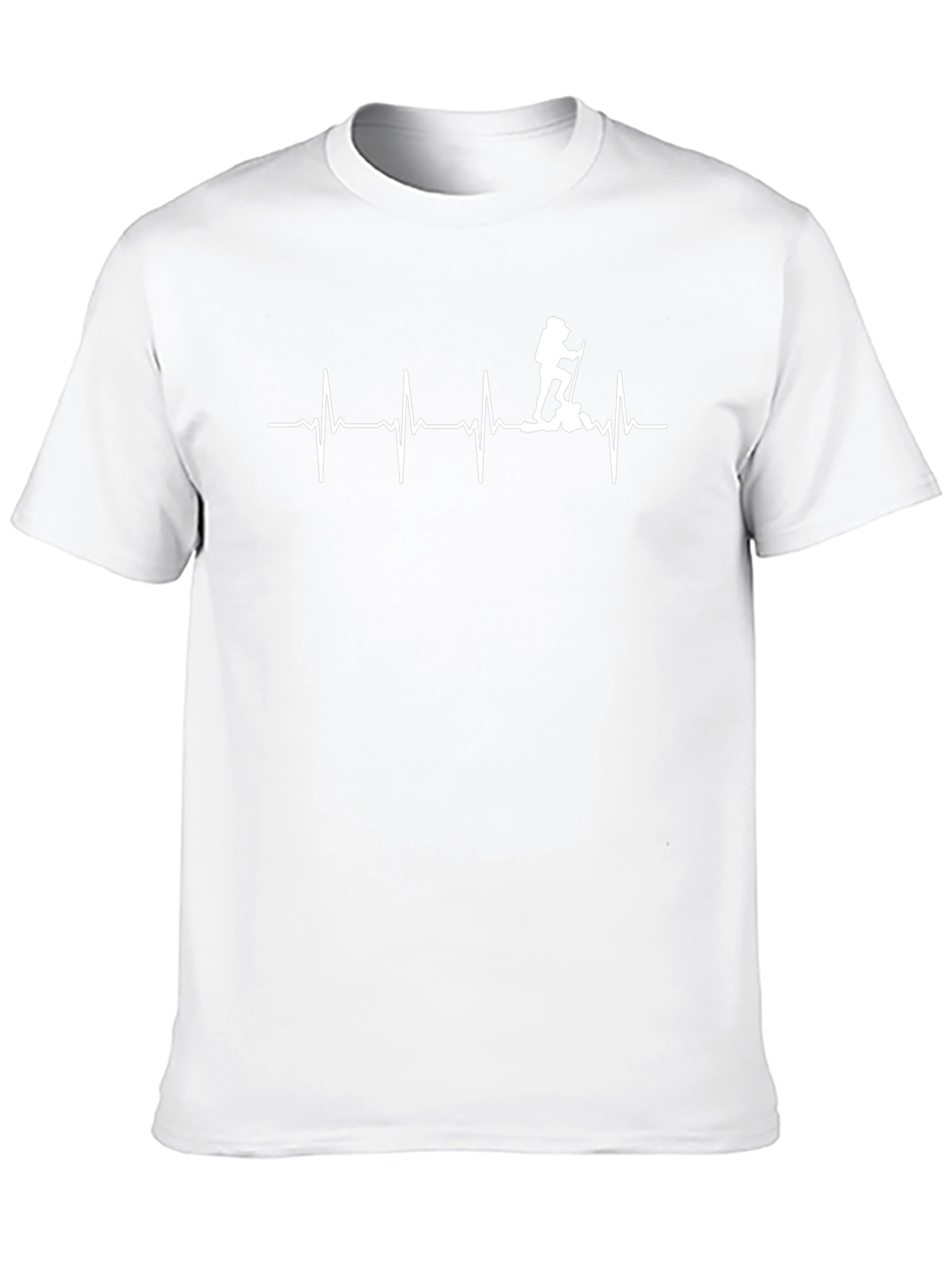 Hiking Heartbeat Graphic Tee - Black