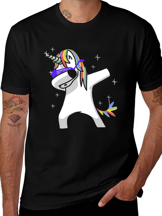 Dabbing Unicorn Graphic Tee - Trendy & Fun!