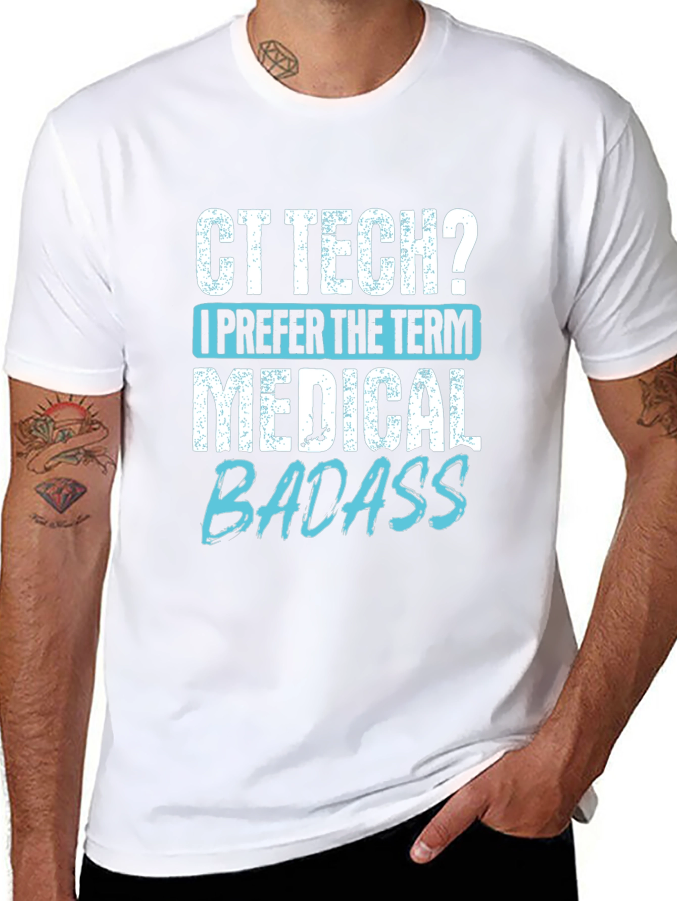 CT Tech Medical Badass Graphic T-Shirt