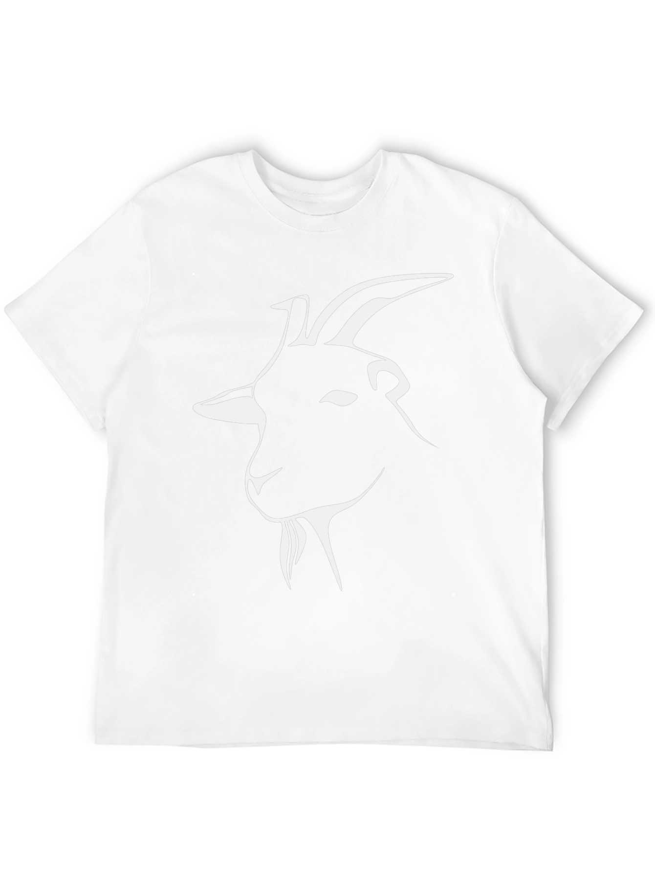 Goat Head Graphic T-Shirt - Black
