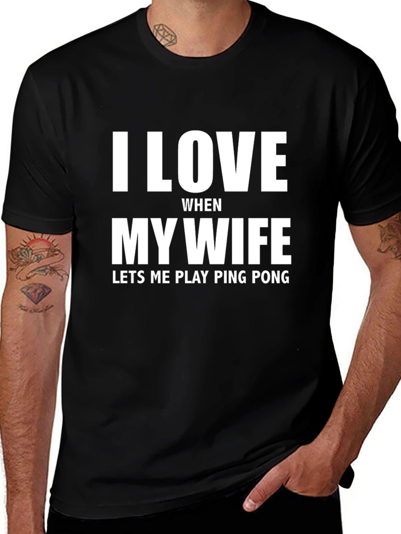 I Love My Wife Ping Pong T-Shirt