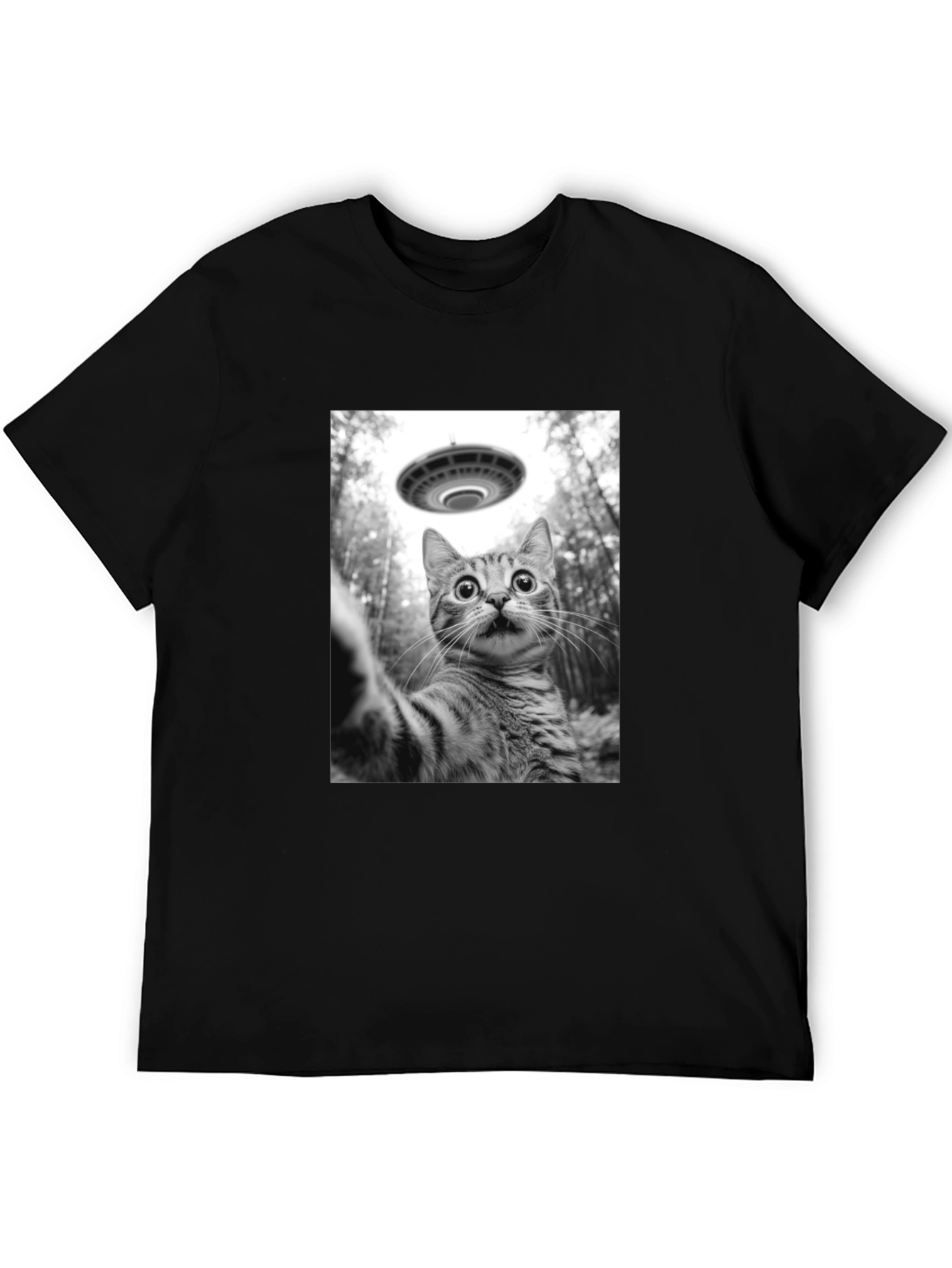 UFO Cat T-Shirt: Funny Alien Abduction Tee