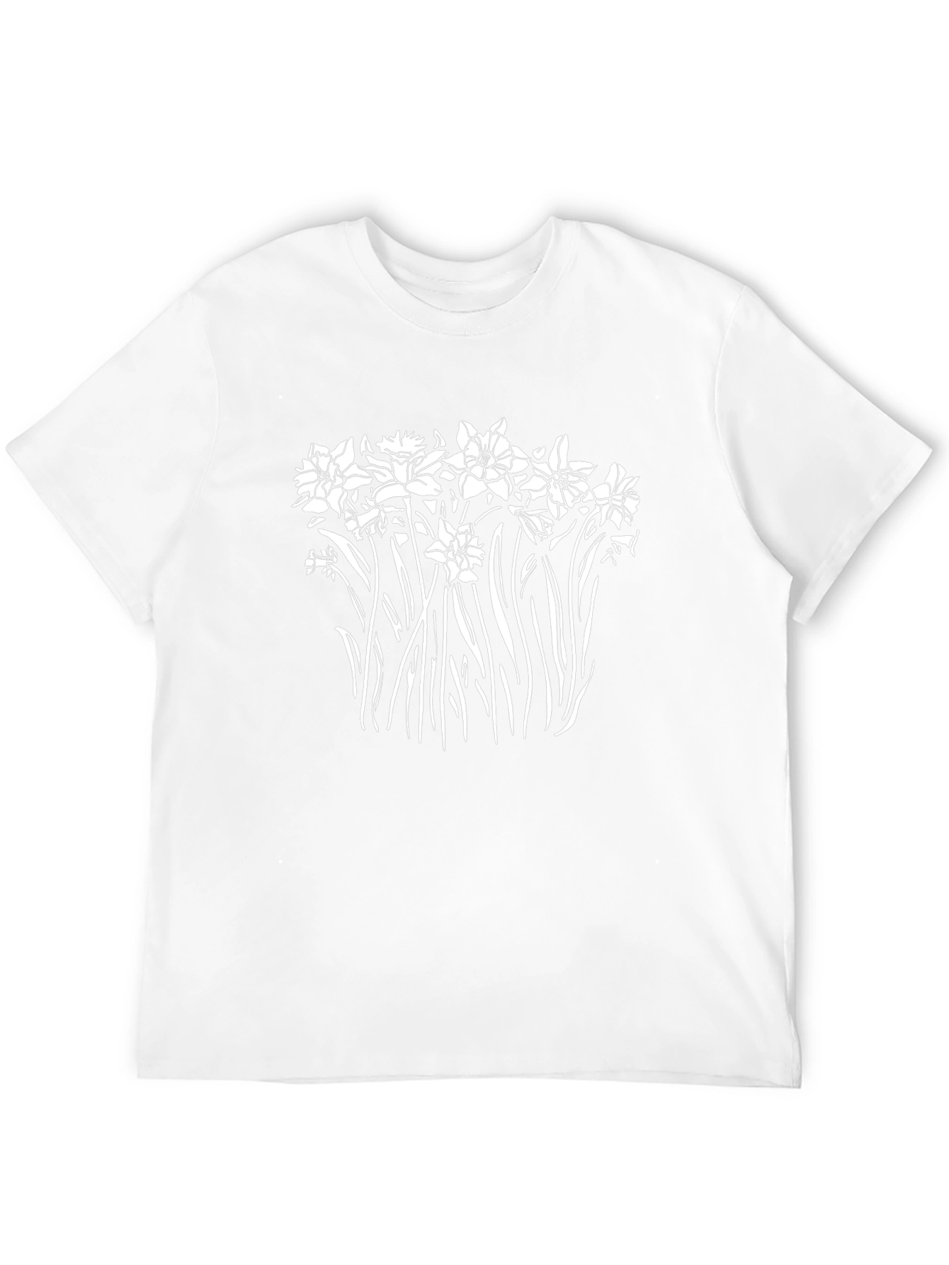 Floral Print Black T-Shirt
