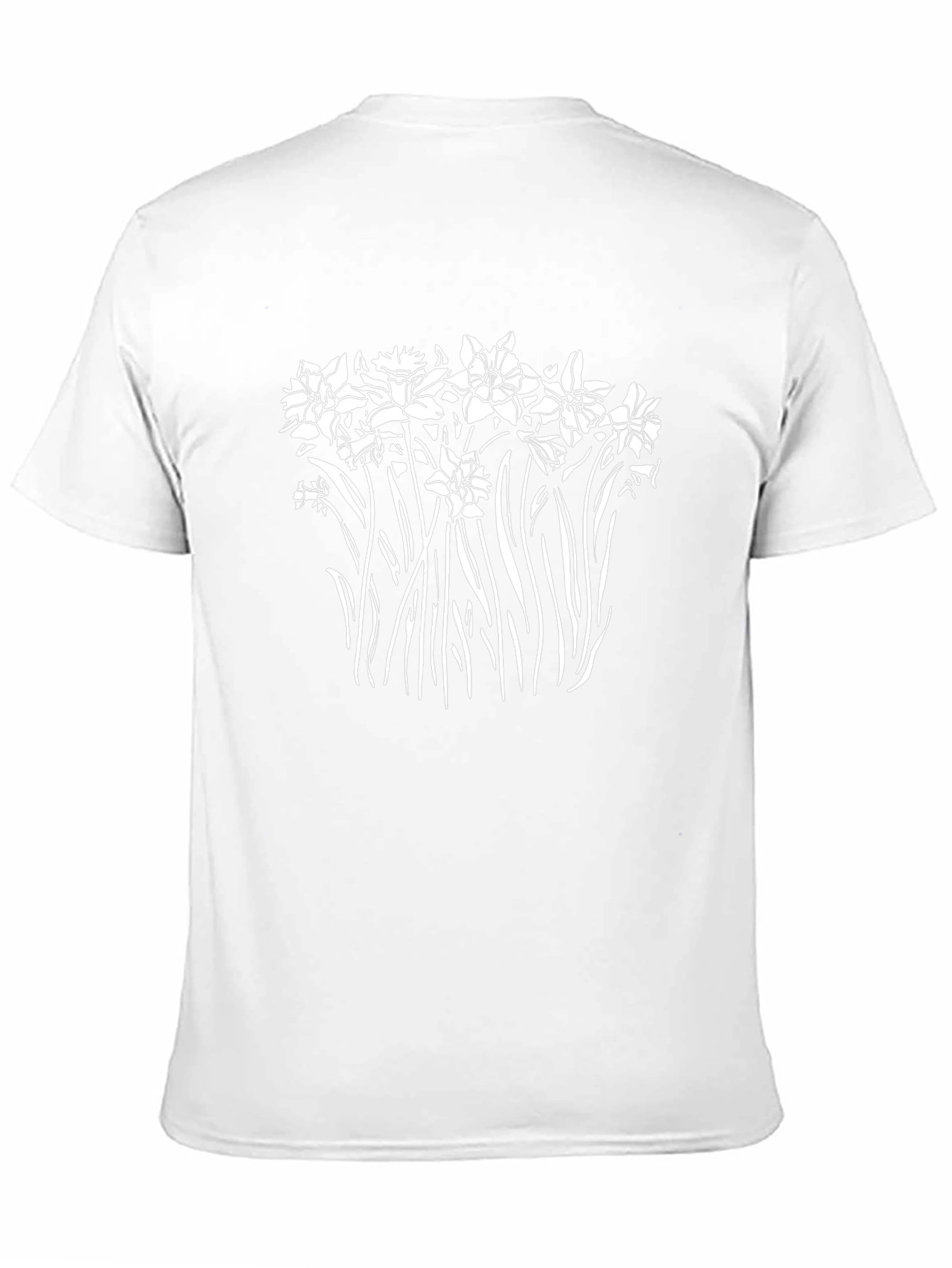 Floral Print Black T-Shirt