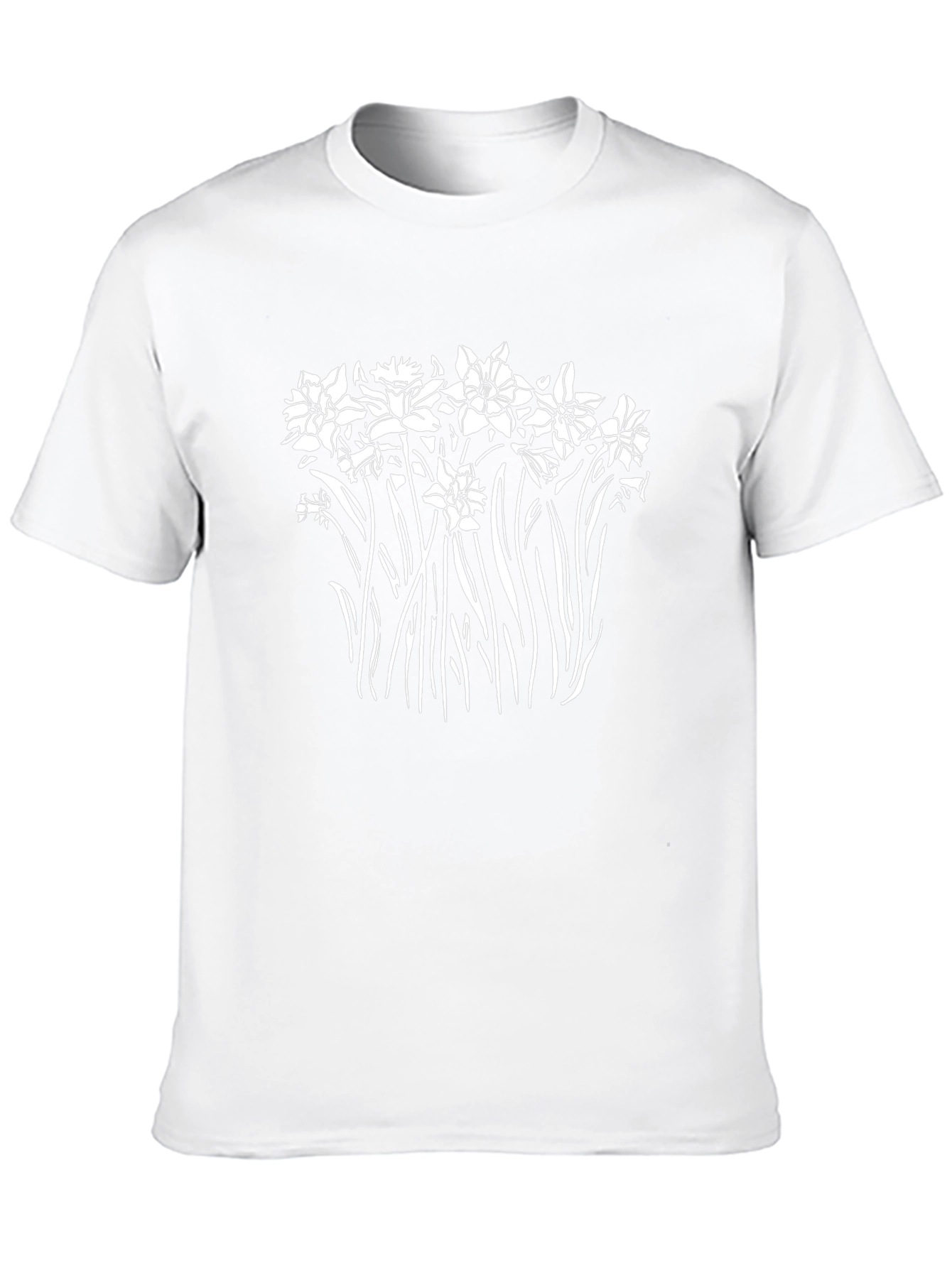 Floral Print Black T-Shirt