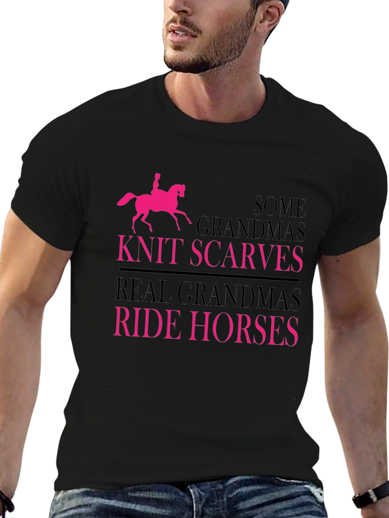 Real Grandmas Ride Horses T-Shirt