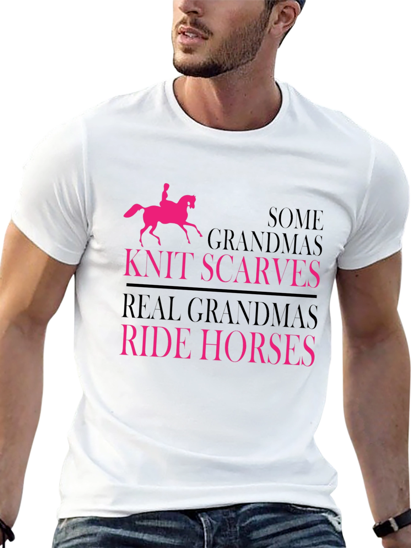 Real Grandmas Ride Horses T-Shirt