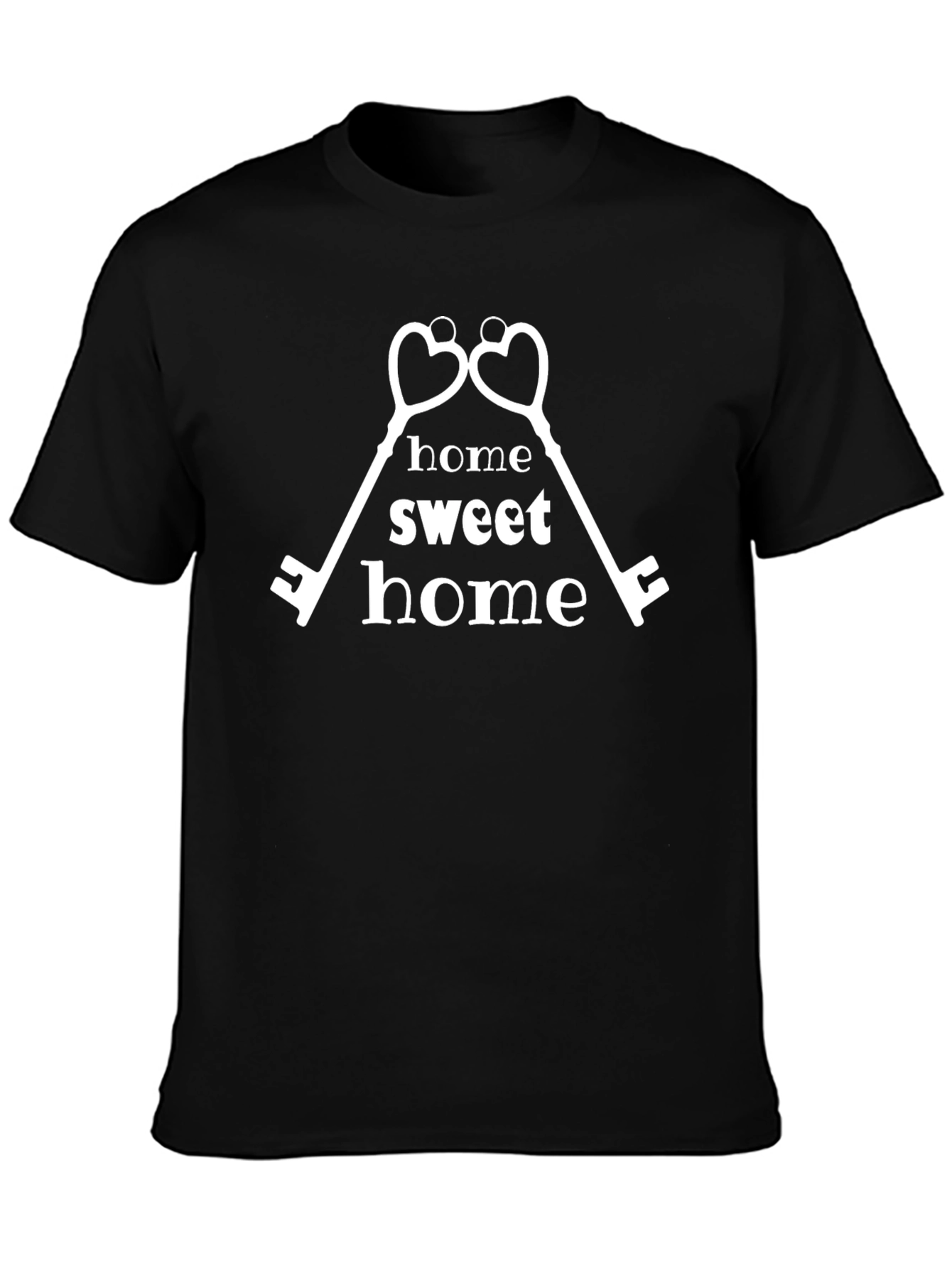 Home Sweet Home Heart Keys Graphic T-Shirt