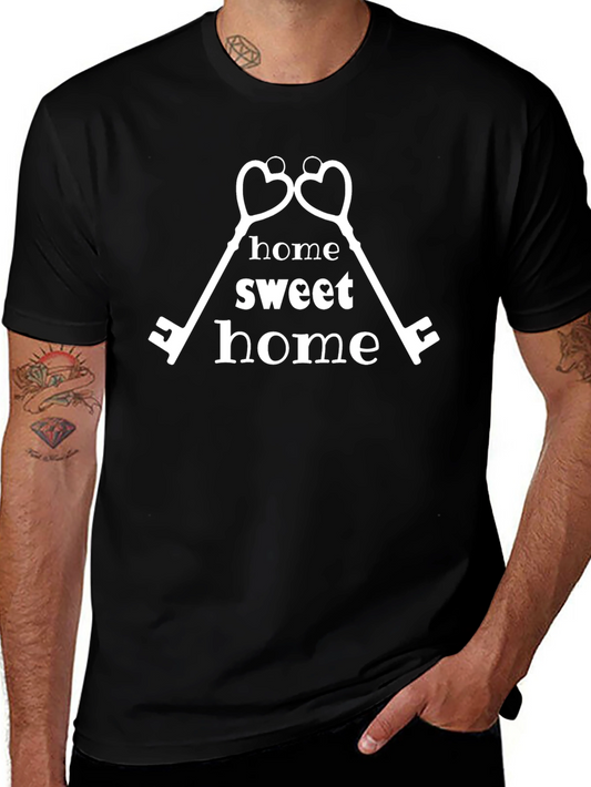 Home Sweet Home Heart Keys Graphic T-Shirt