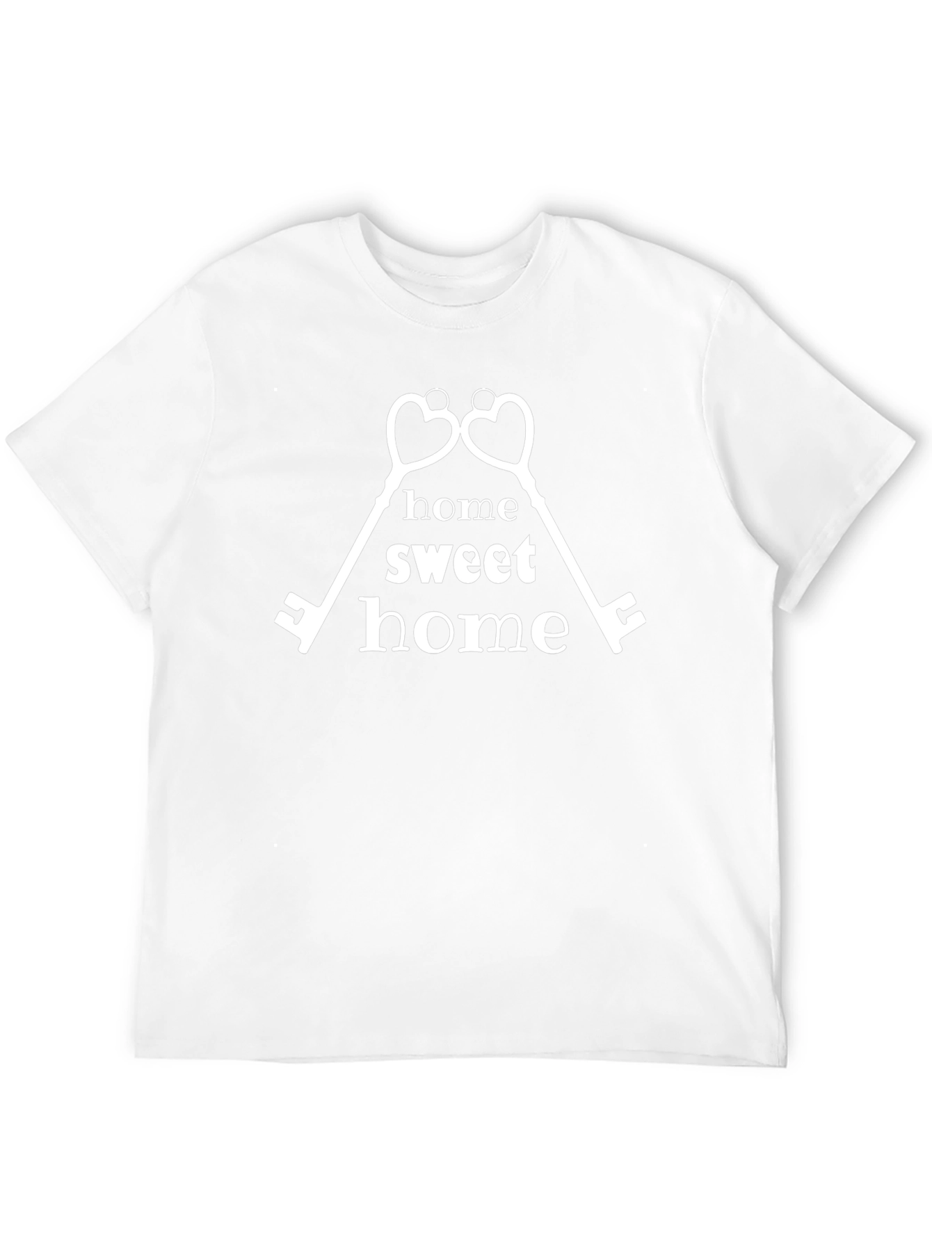 Home Sweet Home Heart Keys Graphic T-Shirt