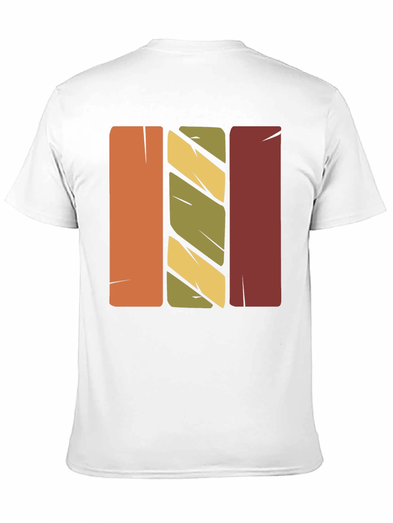 Retro Vertical Stripes Graphic T-Shirt