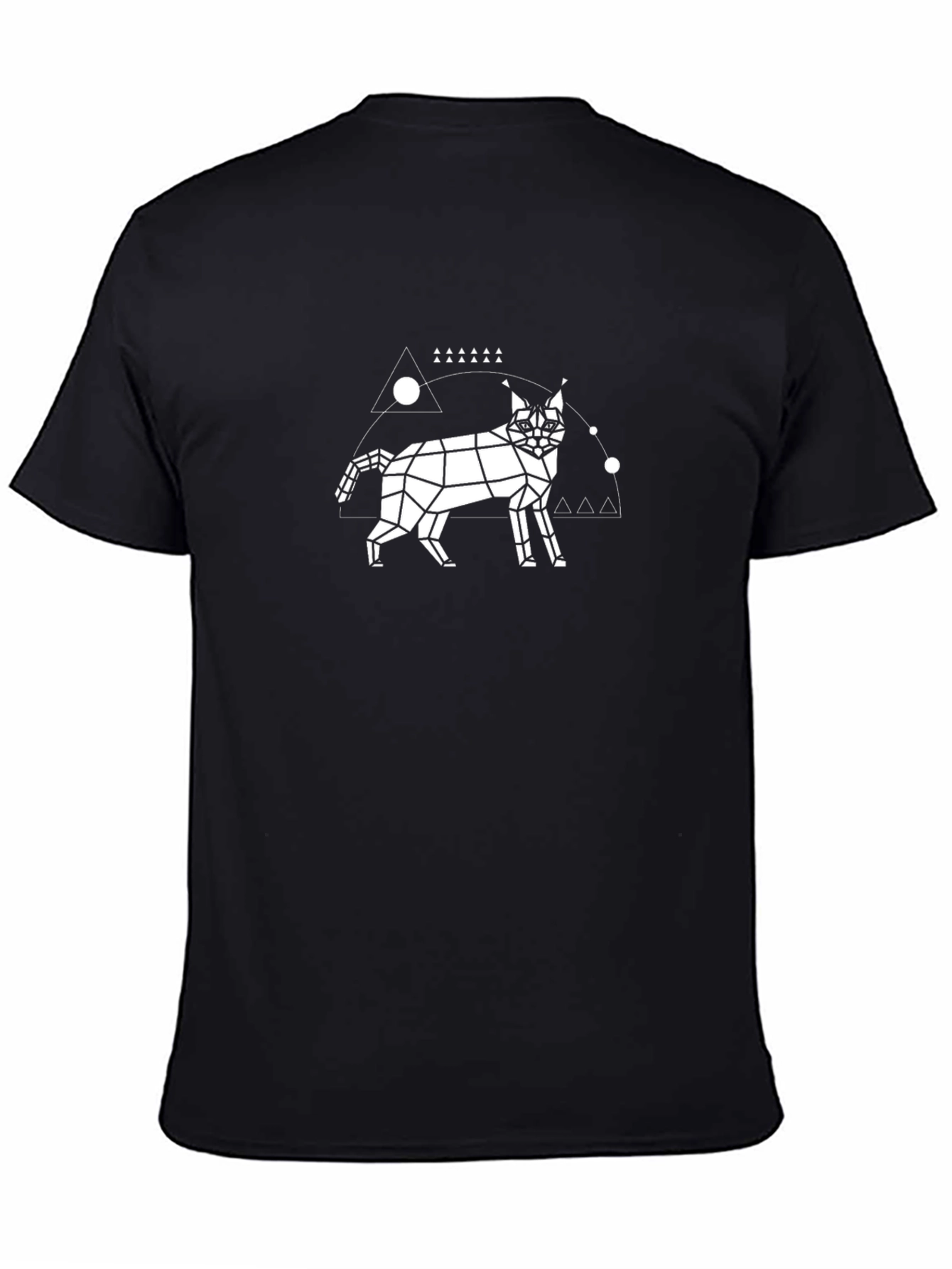 Geometric Lynx Graphic T-Shirt - Modern Style