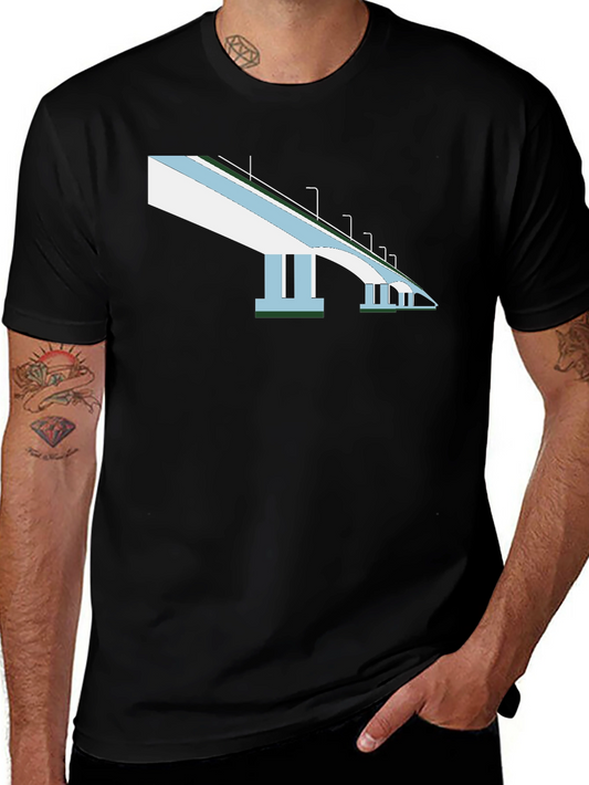 Bridge Graphic T-Shirt - Mens Black Tee