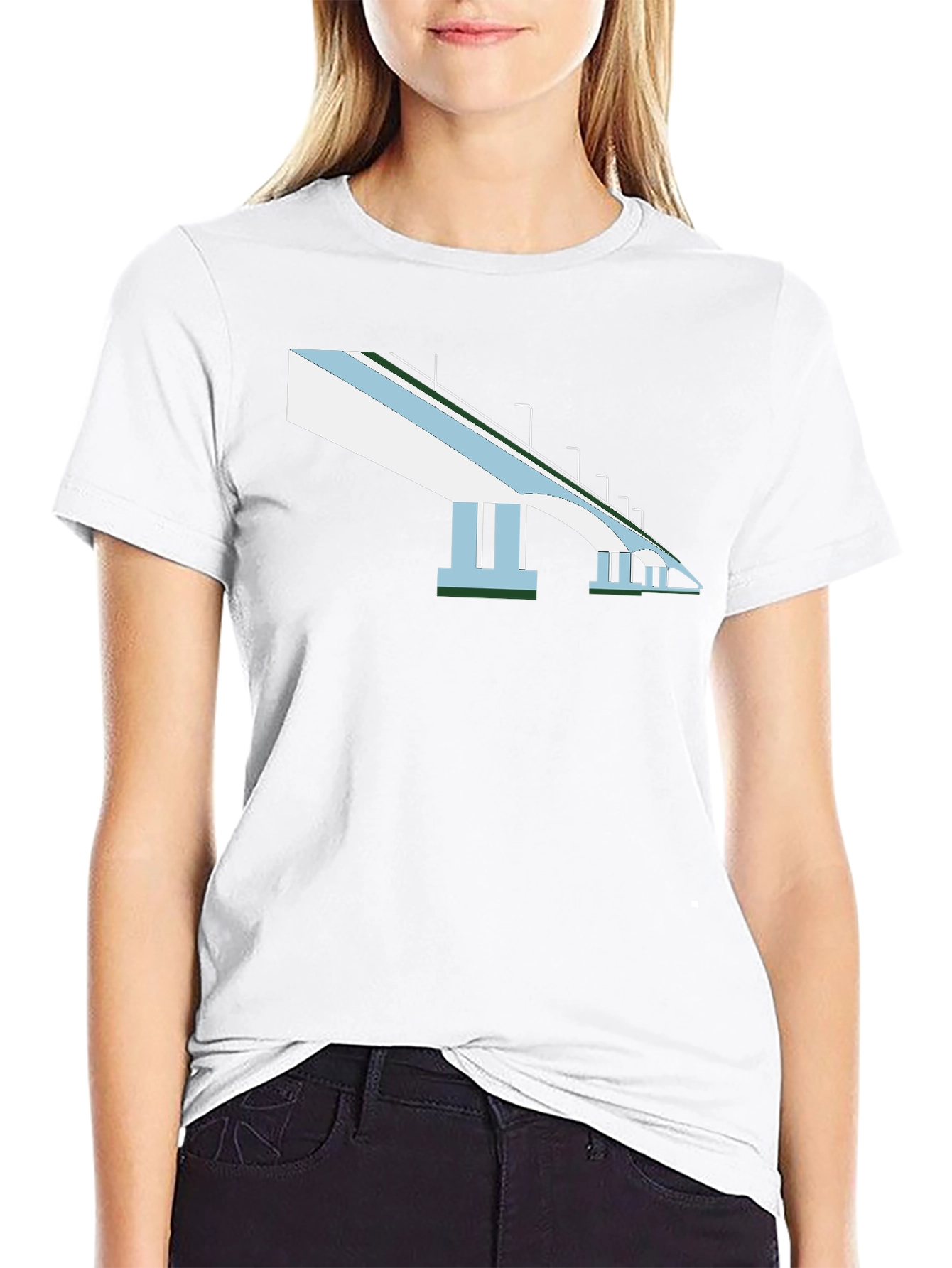 Bridge Graphic T-Shirt - Mens Black Tee