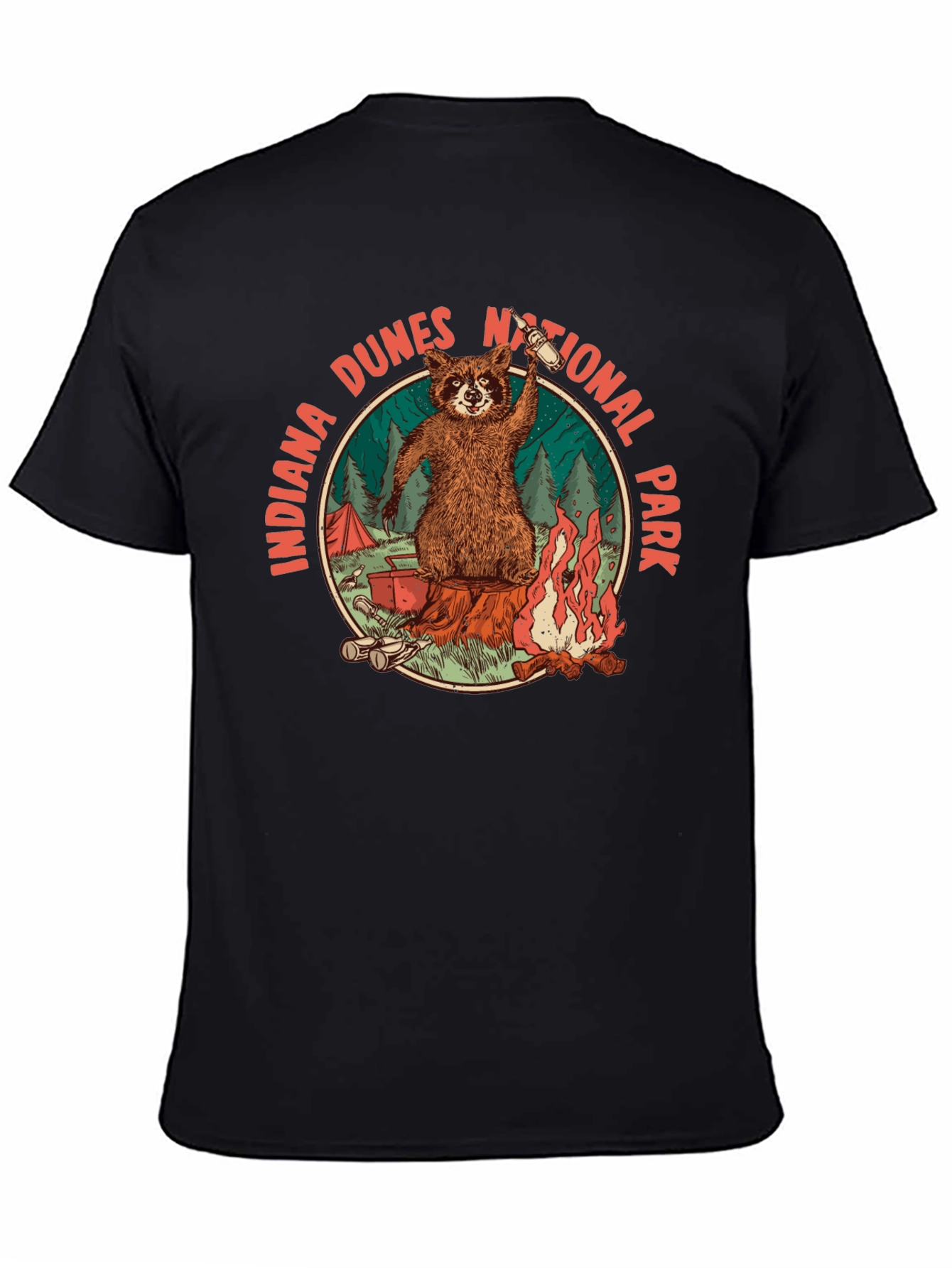 Indiana Dunes National Park Raccoon T-Shirt