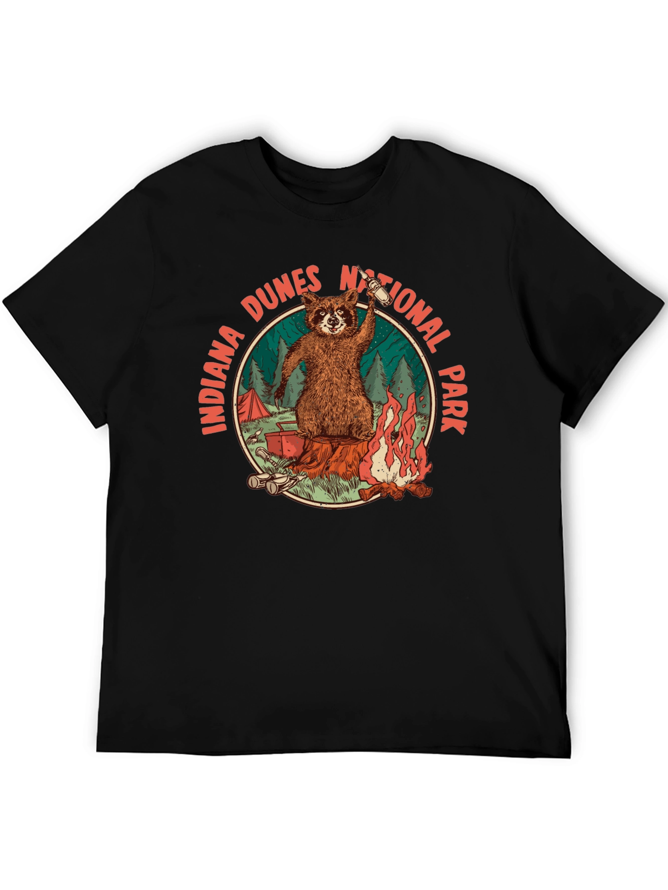 Indiana Dunes National Park Raccoon T-Shirt