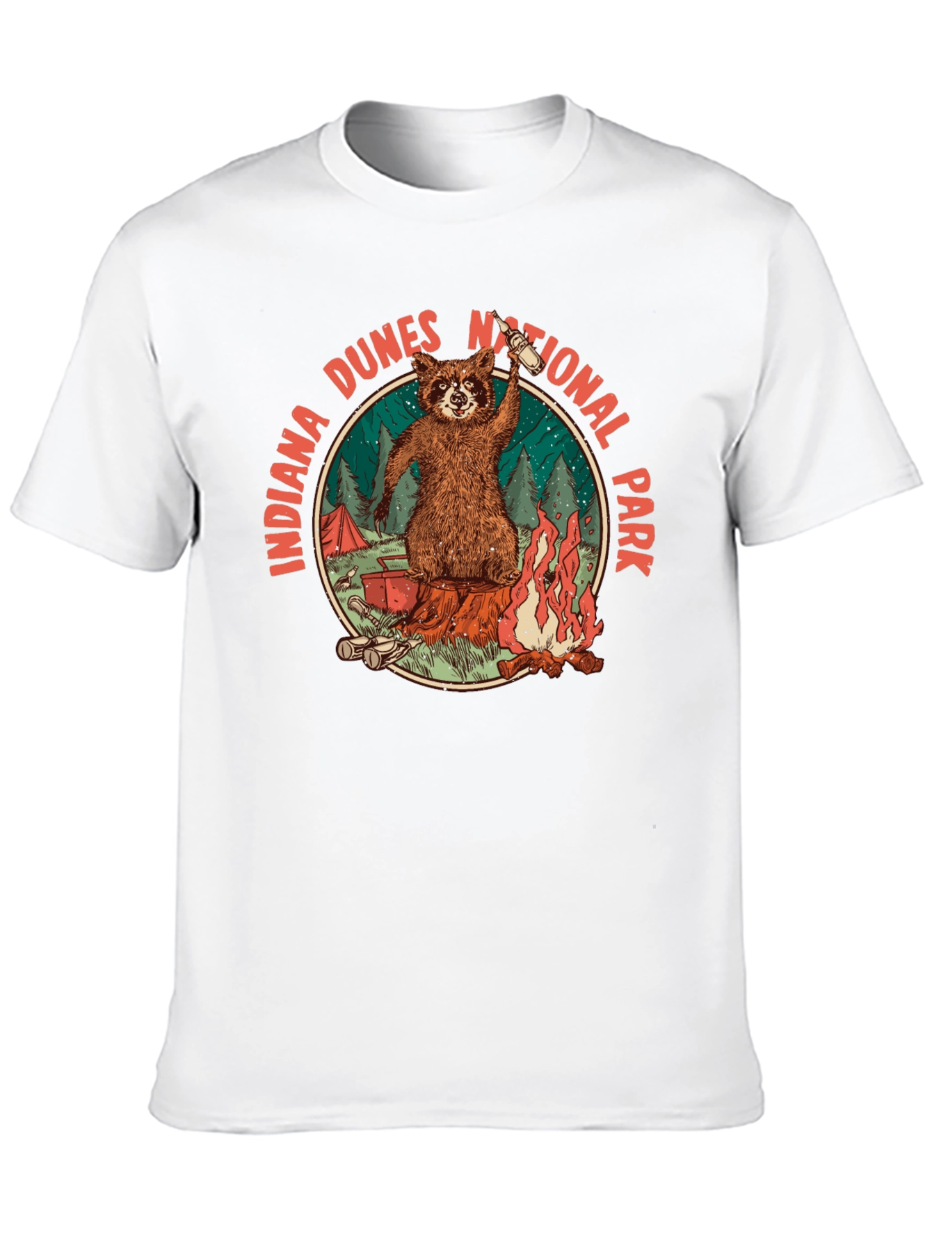 Indiana Dunes National Park Raccoon T-Shirt